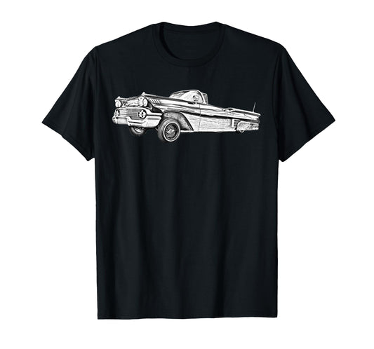 58 Impala Lowrider Cruise Car T-Shirt - Fun Novelty Design for Adults - T-Shirt, Sweatshirt, Hoodie