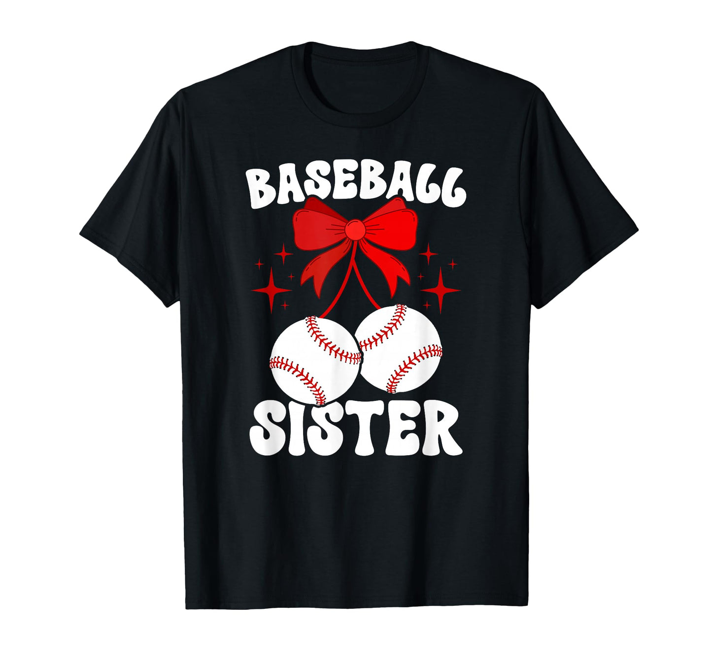 Baseball Sister Coquette Baseball T-Shirt - Custom Art Print Men Women - T-Shirt, Sweatshirt, Hoodie