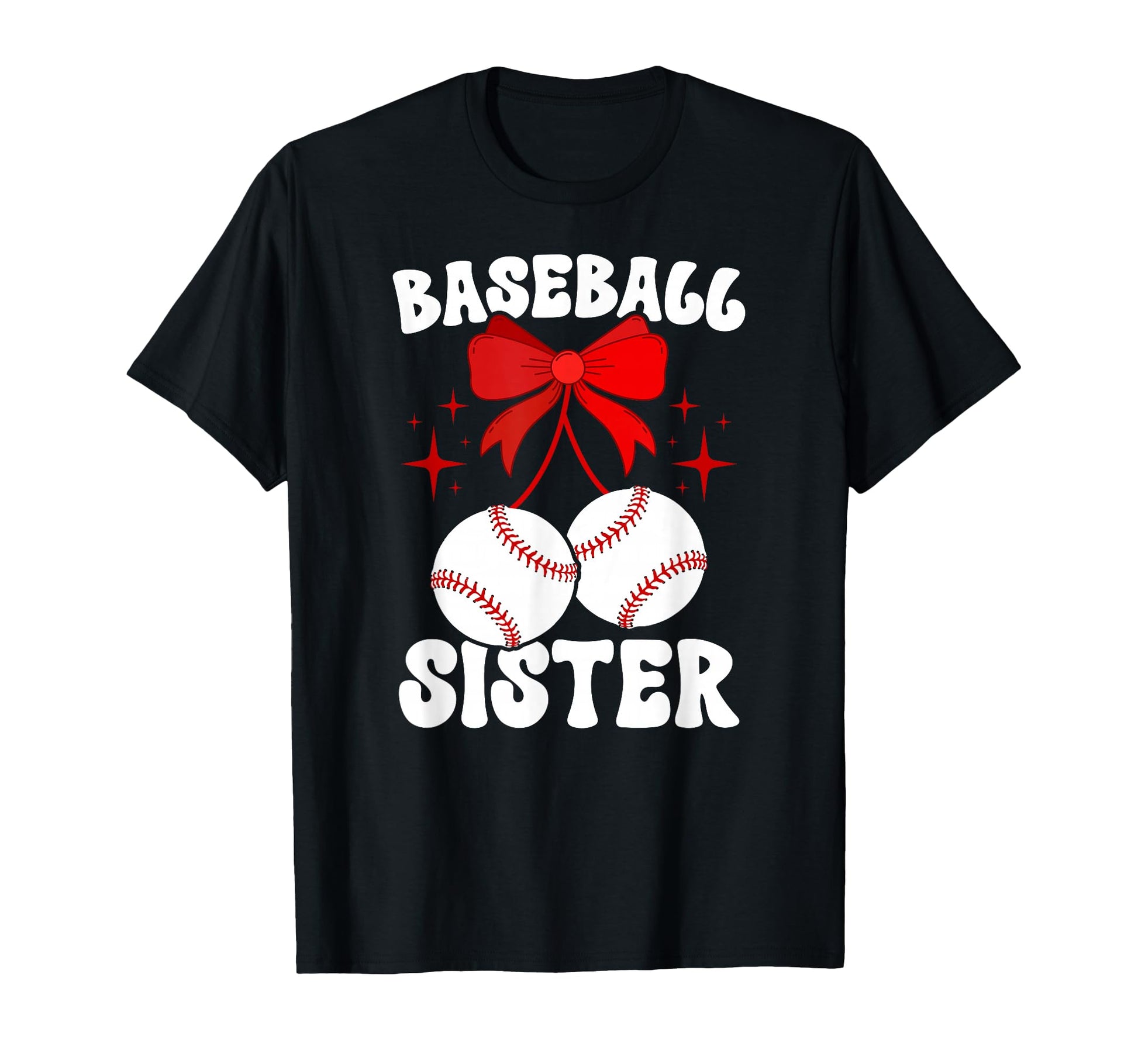 Baseball Sister Coquette Baseball T-Shirt - Custom Art Print Men Women - T-Shirt, Sweatshirt, Hoodie
