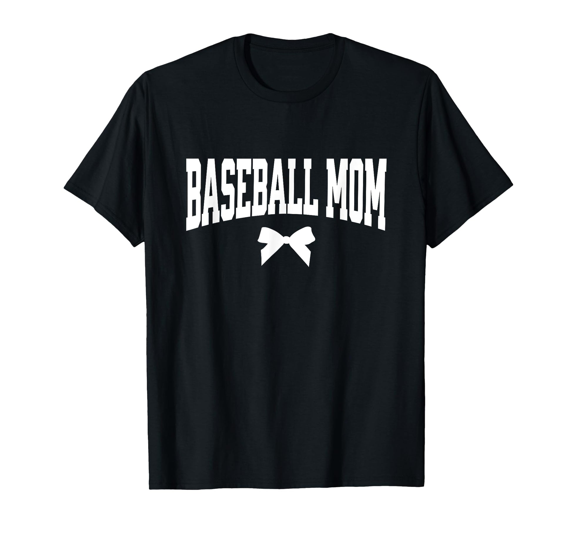 Baseball Mom Bow Baseball Coach Gift T-Shirt - Trendy Graphic Unisex - T-Shirt, Sweatshirt, Hoodie