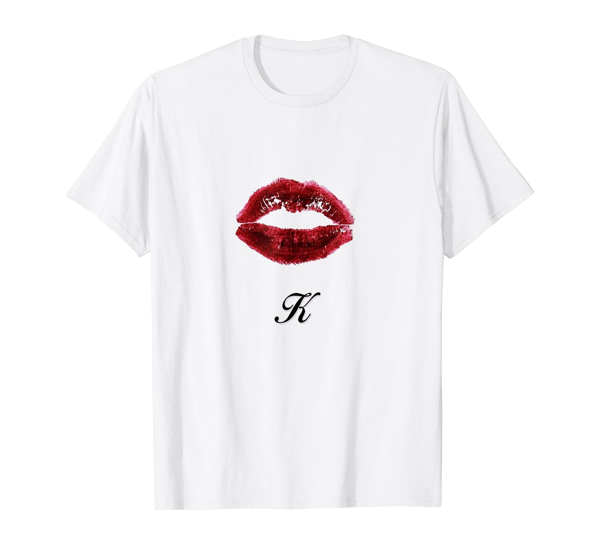 Lips K Coquette Girlcore Y2K Aesthetic T-Shirt - Minimalist Print Unisex - T-Shirt, Sweatshirt, Hoodie