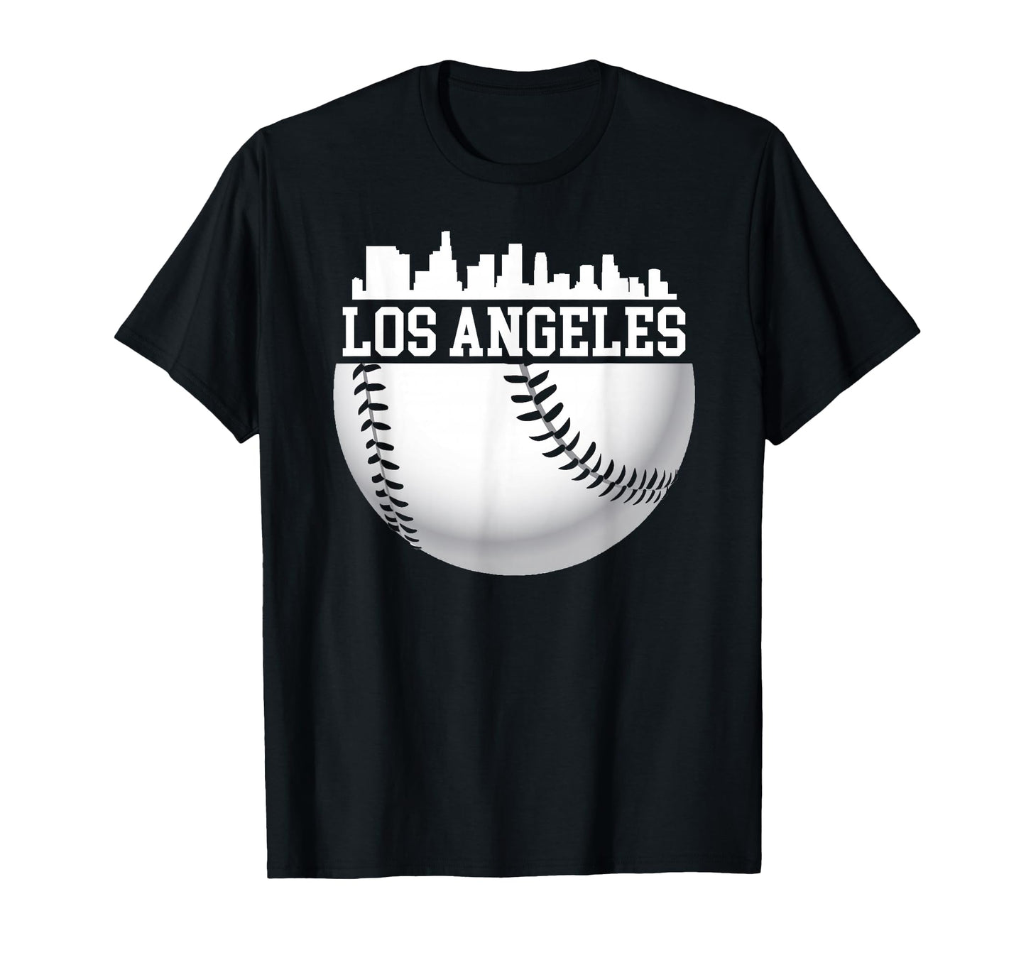 Downtown Los Angeles Baseball T-Shirt - Novelty Apparel for Adults - T-Shirt, Sweatshirt, Hoodie