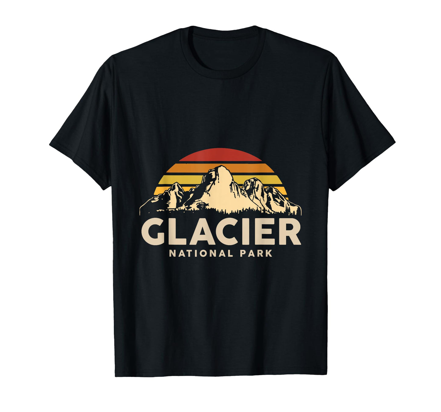 Glacier National Park Souvenir T-Shirt - Fun Novelty Design Men Women - T-Shirt, Sweatshirt, Hoodie