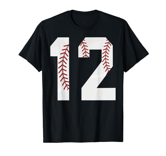 Baseball Birthday 12 Years Old Sport T-Shirt - Streetwear Style Men Women - T-Shirt, Sweatshirt, Hoodie