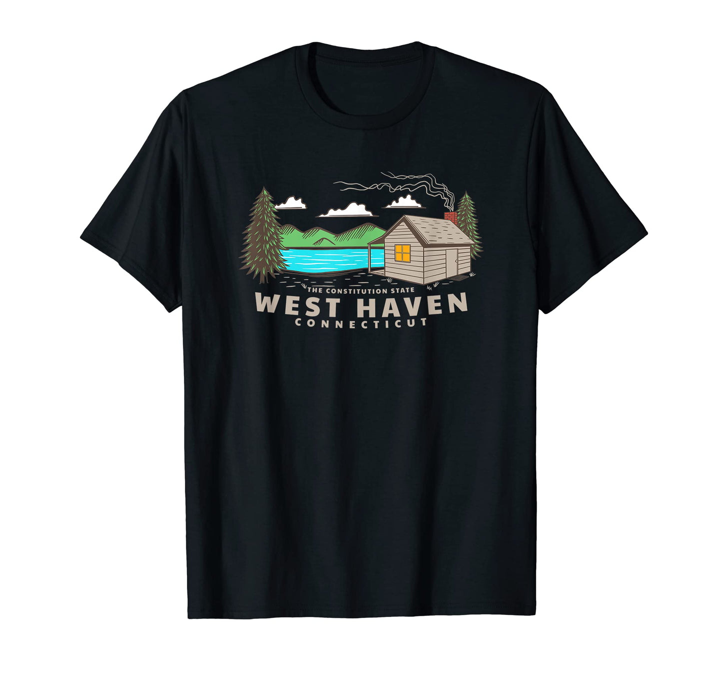 West Haven Connecticut Sailing T-Shirt - Minimalist Print Unisex - T-Shirt, Sweatshirt, Hoodie
