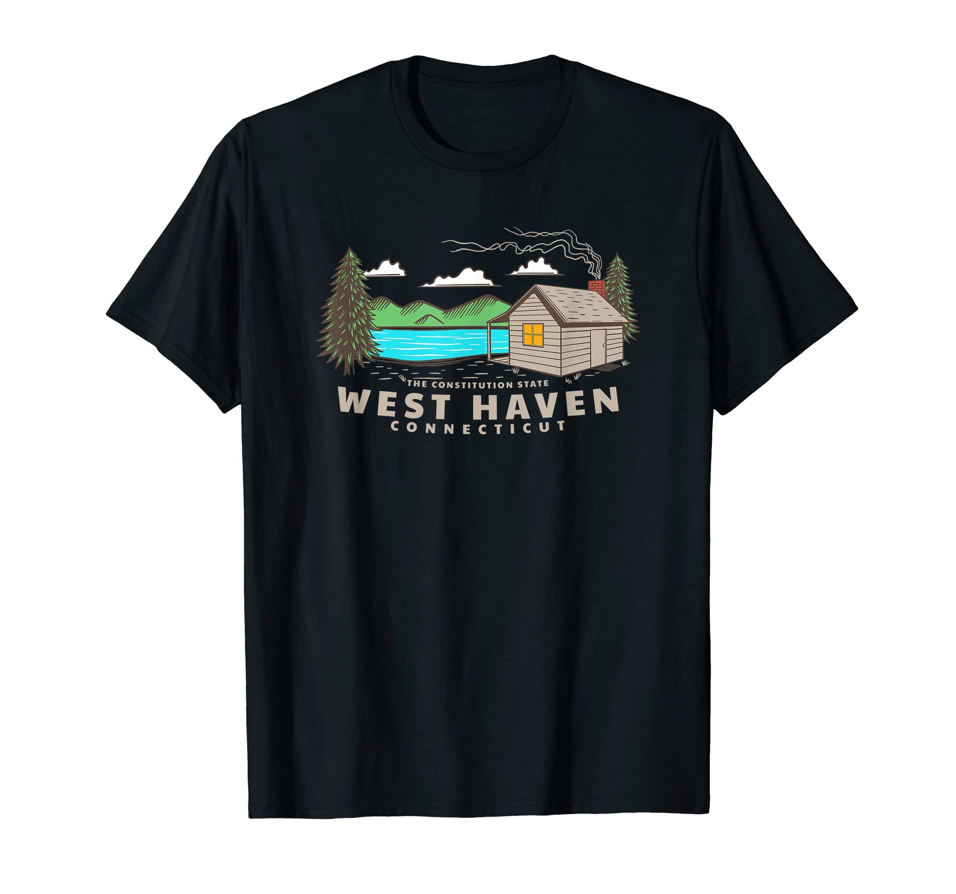 West Haven Connecticut Sailing T-Shirt - Minimalist Print Unisex - T-Shirt, Sweatshirt, Hoodie