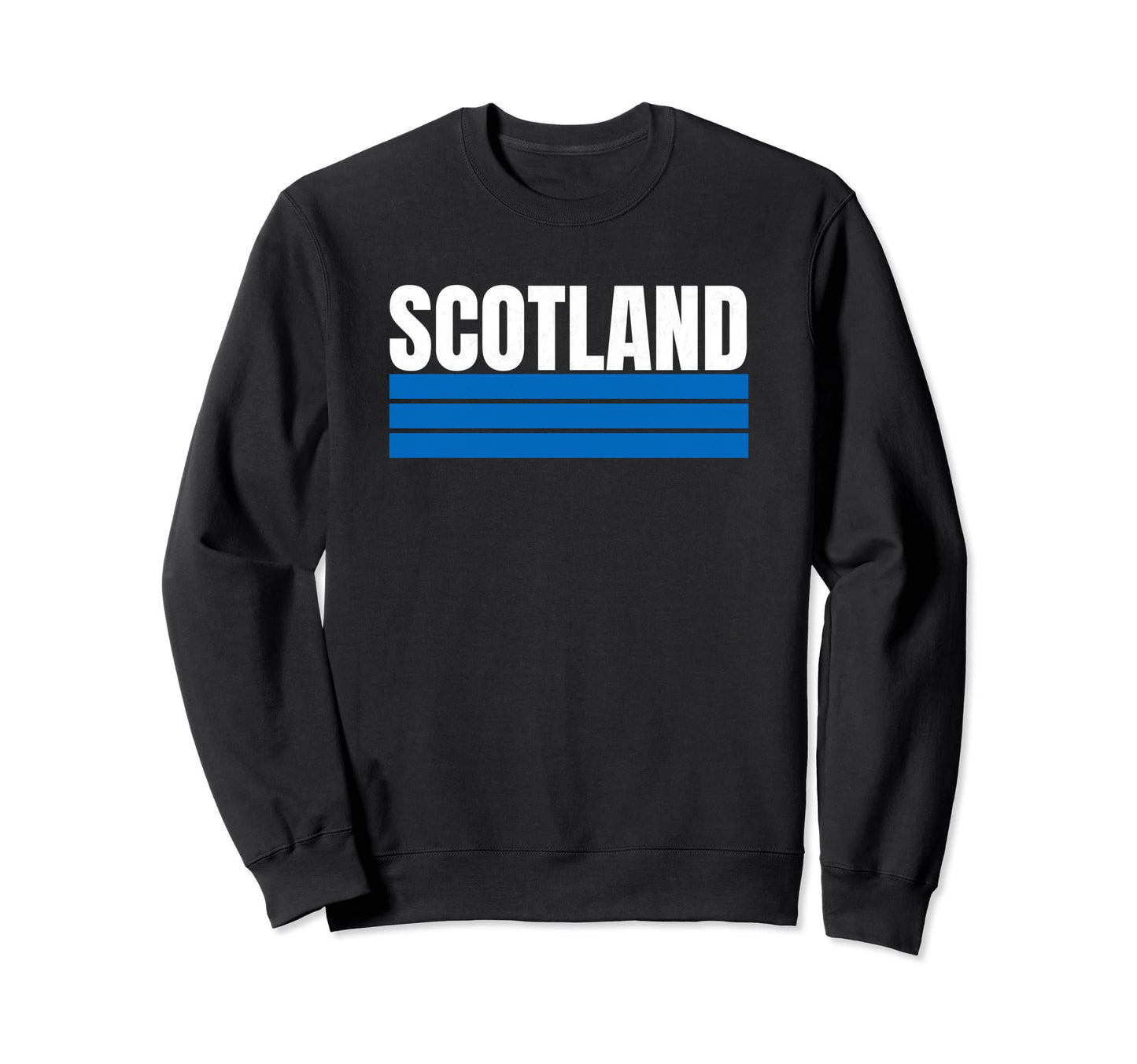 Scotland Blue White Scottish Fan Gear Sweatshirt - Graphic Print Unisex - T-Shirt, Sweatshirt, Hoodie