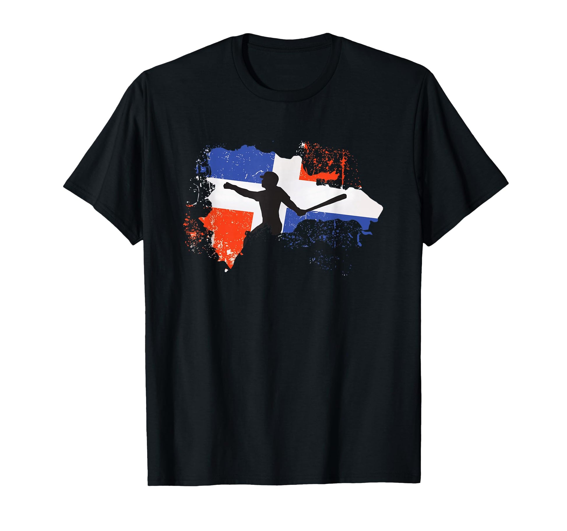 Dominican Republic Flag Map Baseball T-Shirt - Graphic Print Men Women - T-Shirt, Sweatshirt, Hoodie