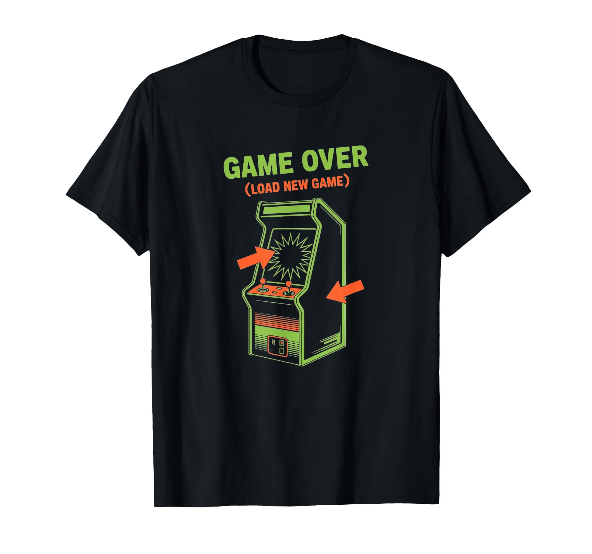 Game Over Load New Game Arcade Gamer T-Shirt - Unique Graphic Men Women - T-Shirt, Sweatshirt, Hoodie