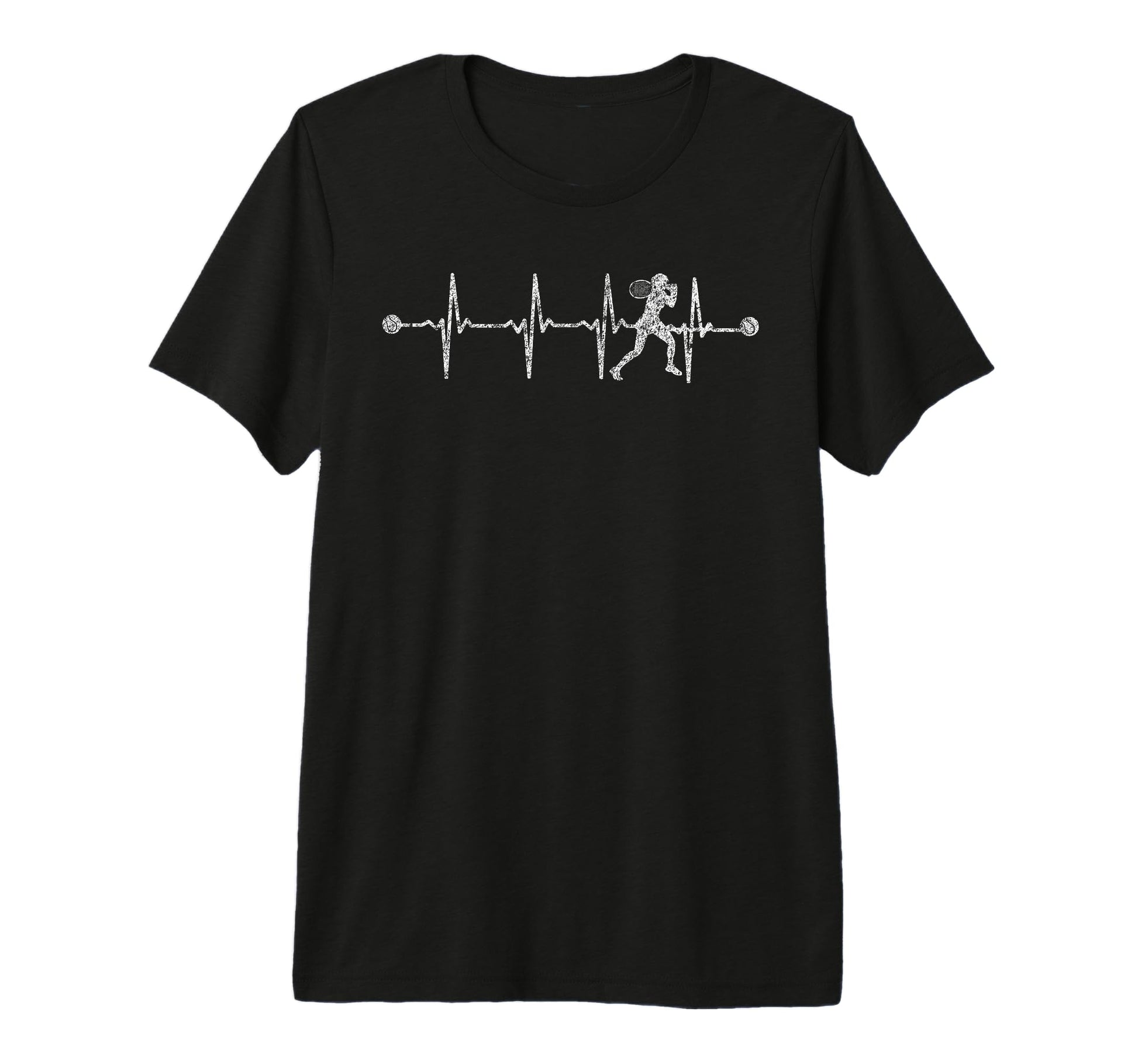 Baseball Heartbeat Ekg Pulse Tri Blend T-Shirt - Minimalist Print Men Women - T-Shirt, Sweatshirt, Hoodie