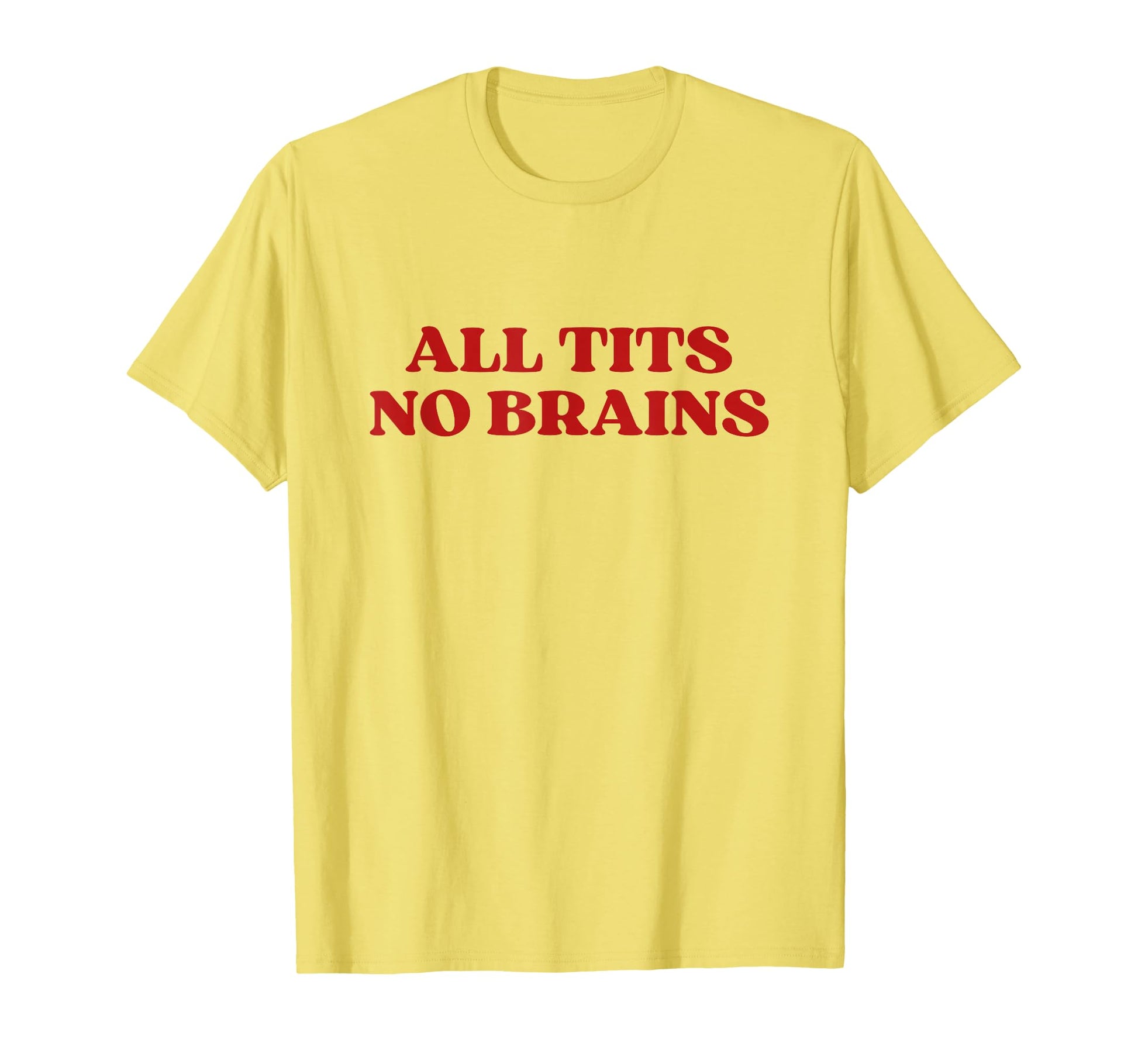 All Tits No Brains Y2K Aesthetic T-Shirt - Graphic Print for Adults - T-Shirt, Sweatshirt, Hoodie
