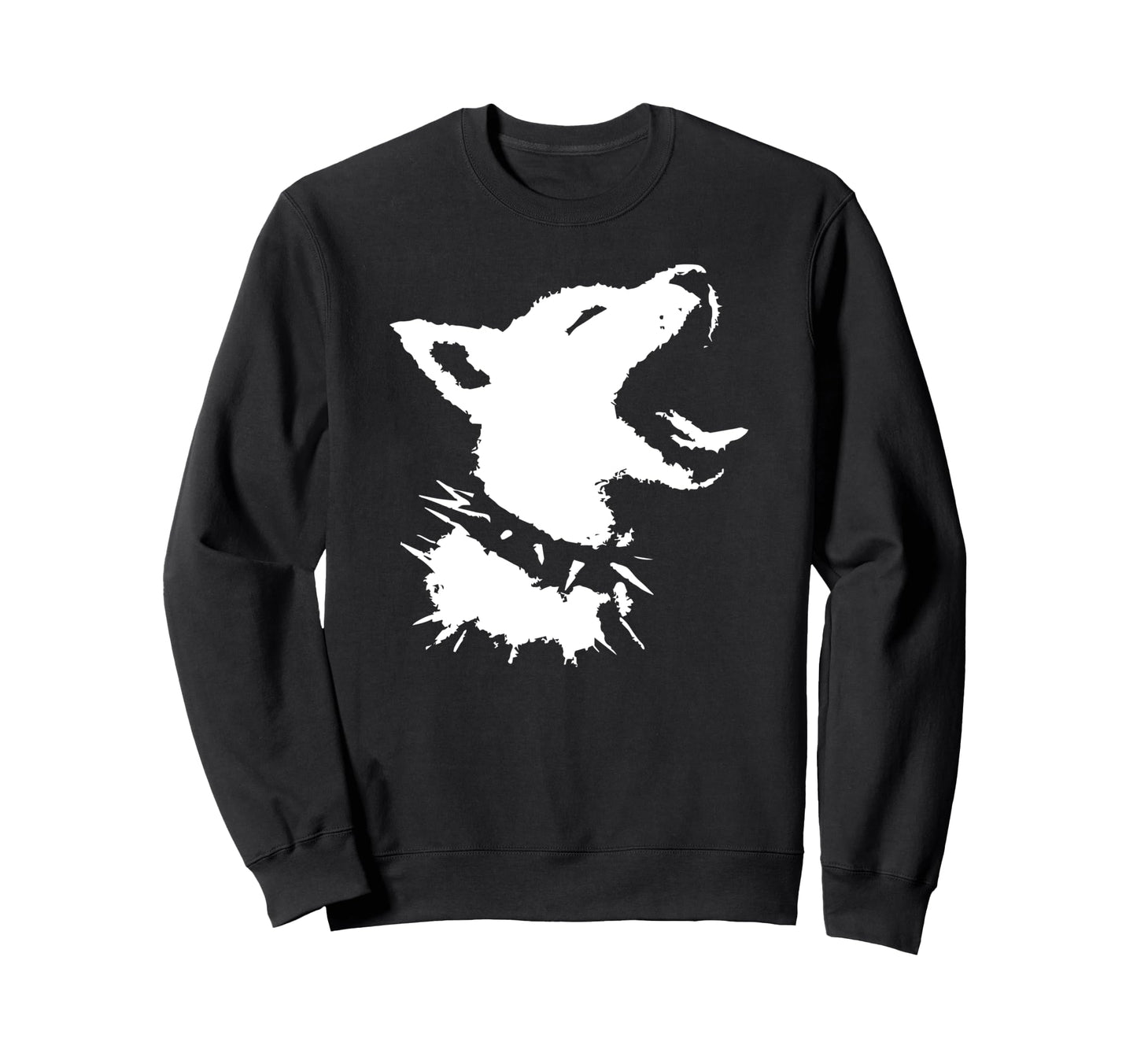 Dog Skull Punk Y2K Creepy Puppy Sweatshirt - Fun Novelty Design Men Women - T-Shirt, Sweatshirt, Hoodie