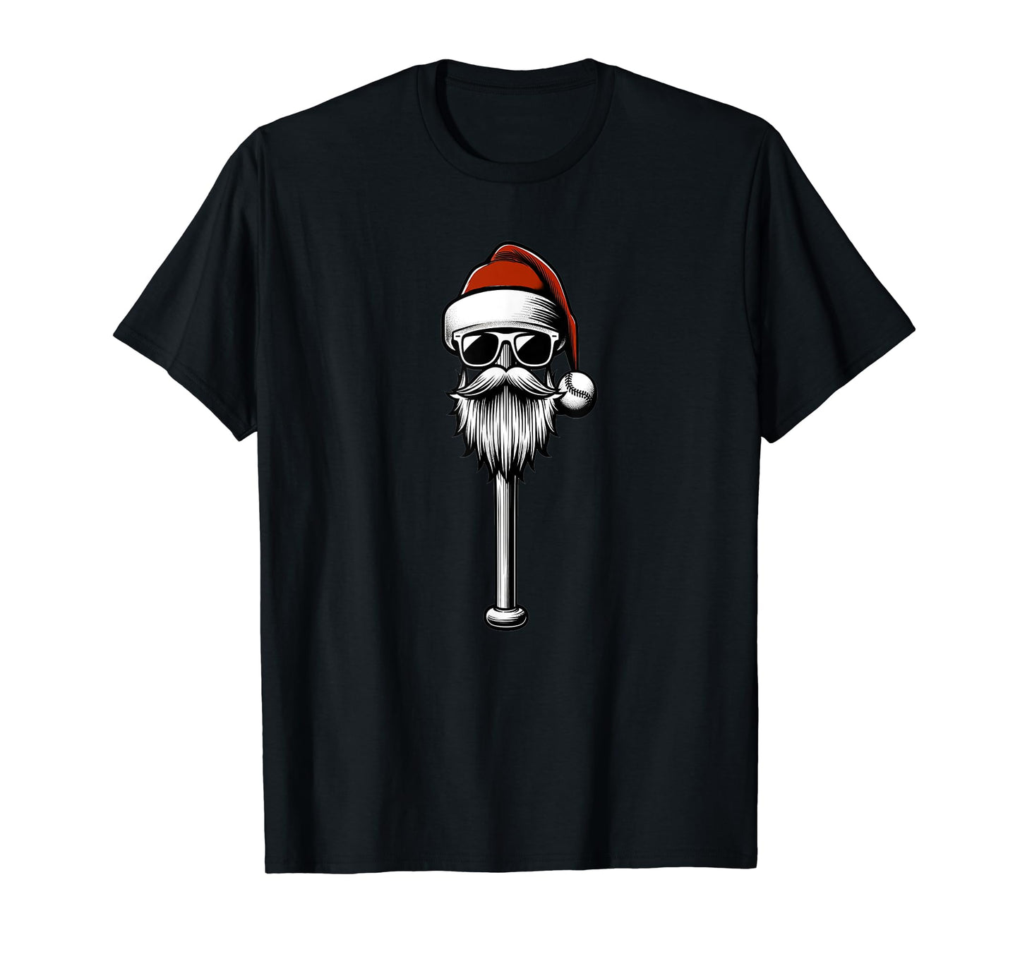 Santas Baseball Bat Santa Hat Home T-Shirt - Streetwear Style Men Women - T-Shirt, Sweatshirt, Hoodie