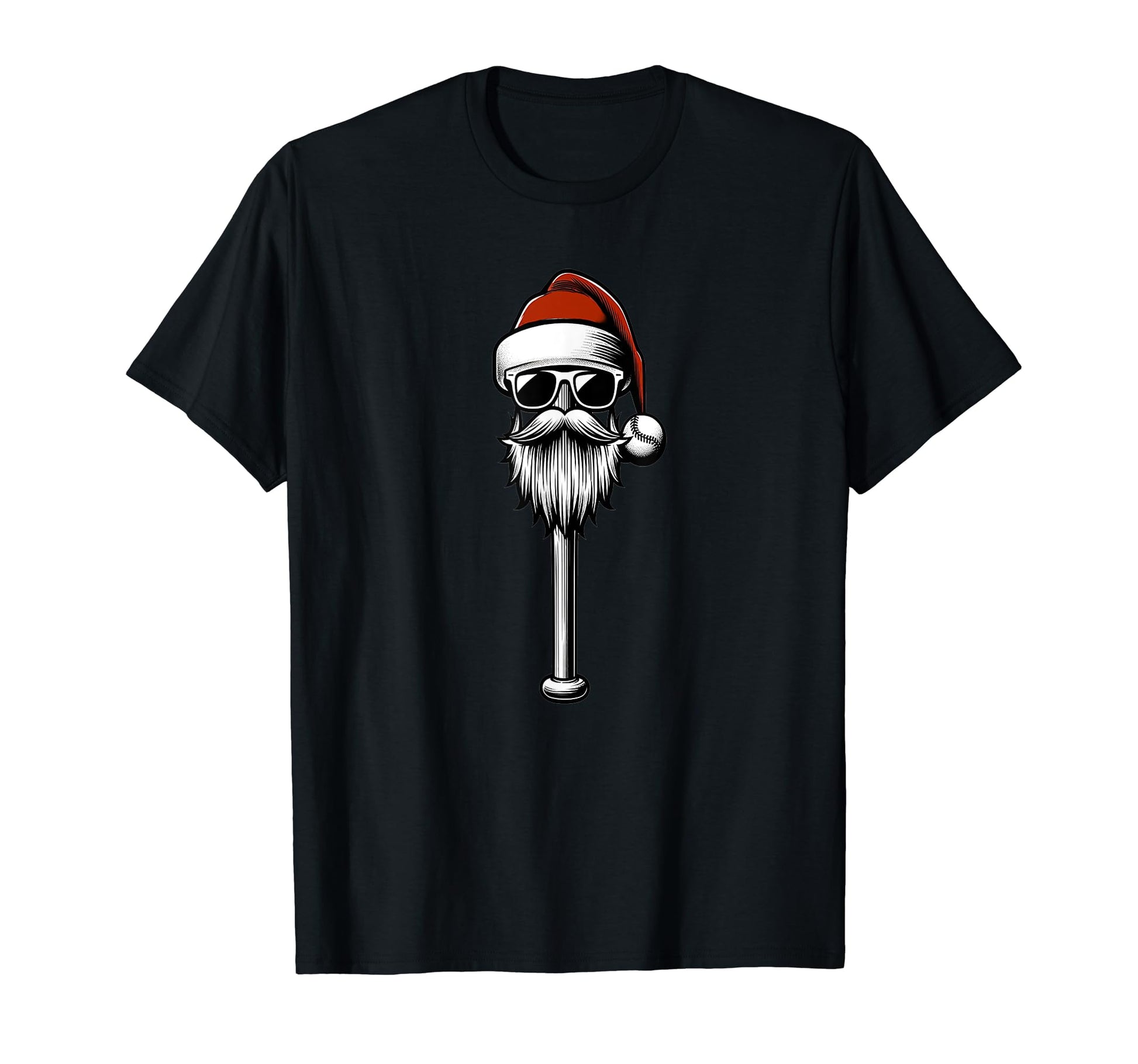 Santas Baseball Bat Santa Hat Home T-Shirt - Streetwear Style Men Women - T-Shirt, Sweatshirt, Hoodie