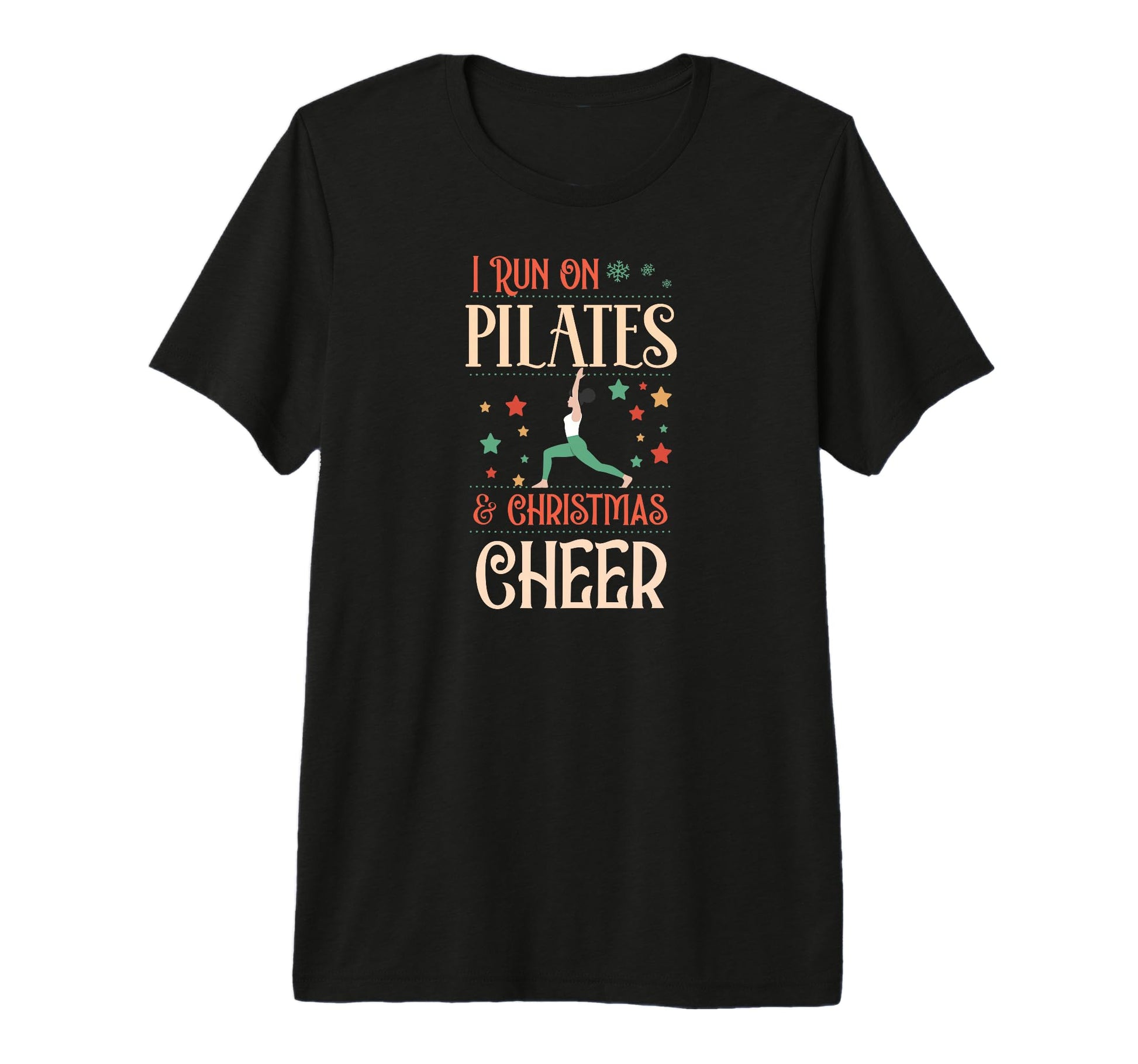 I Run Pilates And Cheer Matching X Mas T-Shirt - Graphic Print Unisex - T-Shirt, Sweatshirt, Hoodie