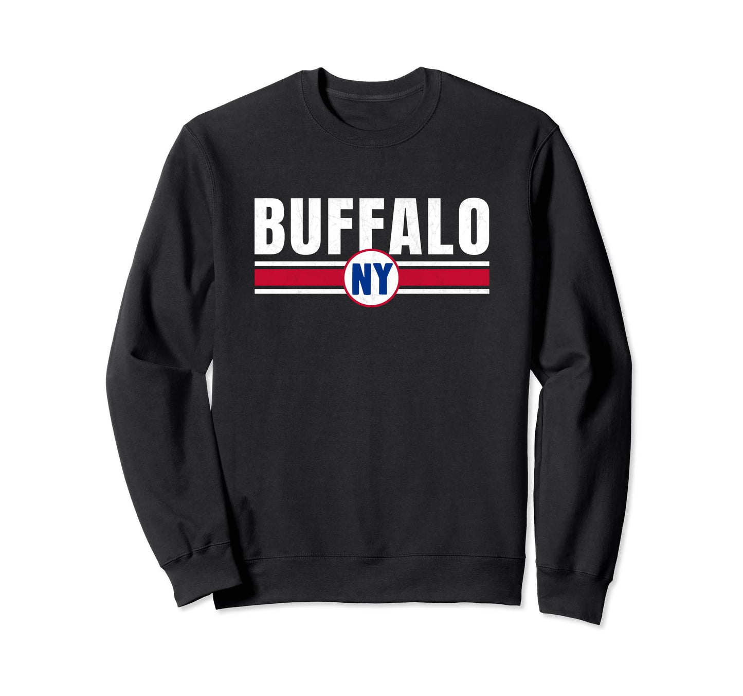 Striped Buffalo Ny Blue Red Stripes Sweatshirt - Unique Graphic Men Women - T-Shirt, Sweatshirt, Hoodie