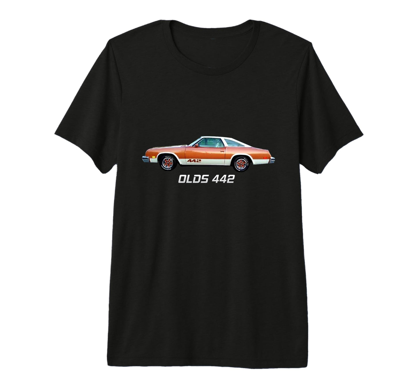 Olds 442 Car Show Oldsmobile Tri Blend T-Shirt - Trendy Graphic for Adults - T-Shirt, Sweatshirt, Hoodie
