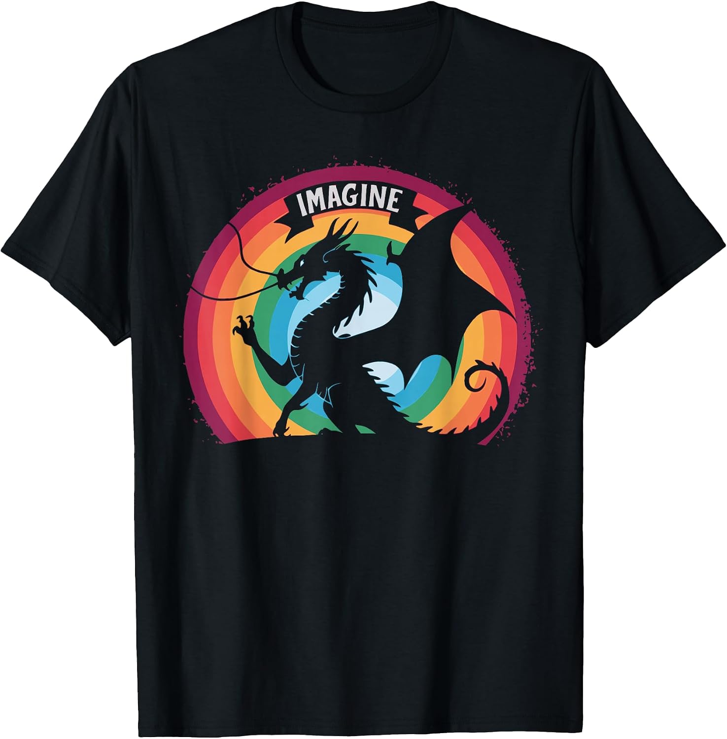 Retro Fantasy Magical Dragon for Kids Mens: - Adult & Kids T-Shirts, Sweatshirts & Hoodies apparel design preview 1