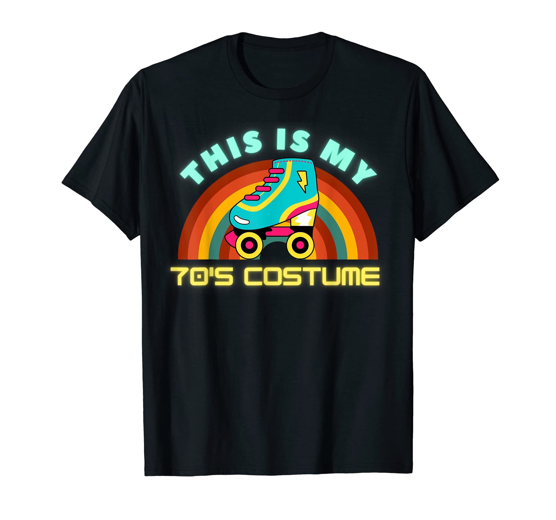 Roller Skate This Is My 70S Halloween T-Shirt - Unique Graphic Unisex - T-Shirt, Sweatshirt, Hoodie