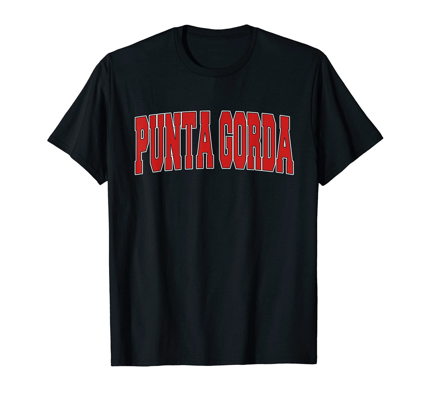 Punta Gorda Fl Florida Varsity Usa T-Shirt - Custom Art Print for Adults - T-Shirt, Sweatshirt, Hoodie