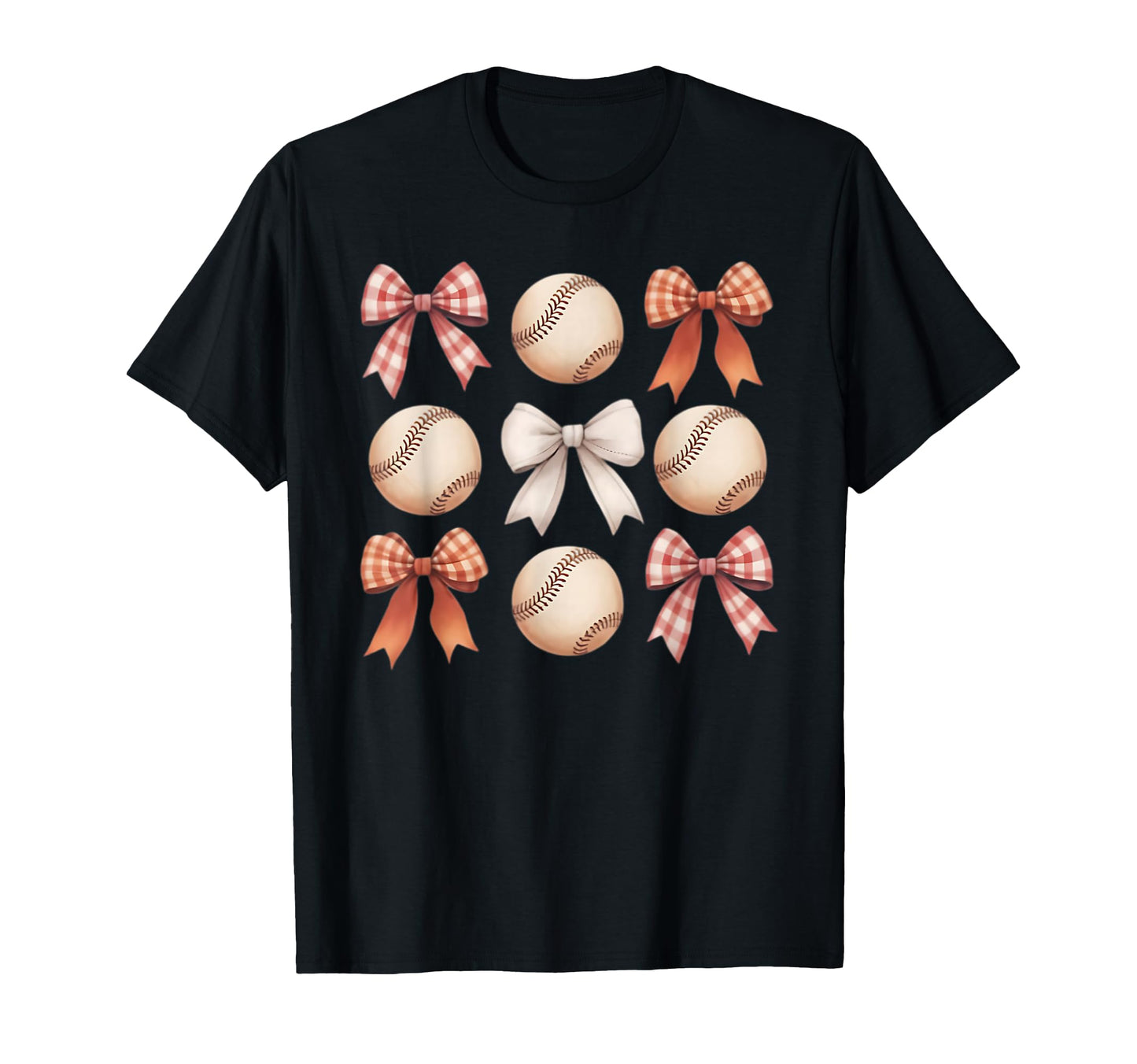 Baseball Coquette Bow Mom Sister T-Shirt - Aesthetic Graphic for Adults - T-Shirt, Sweatshirt, Hoodie