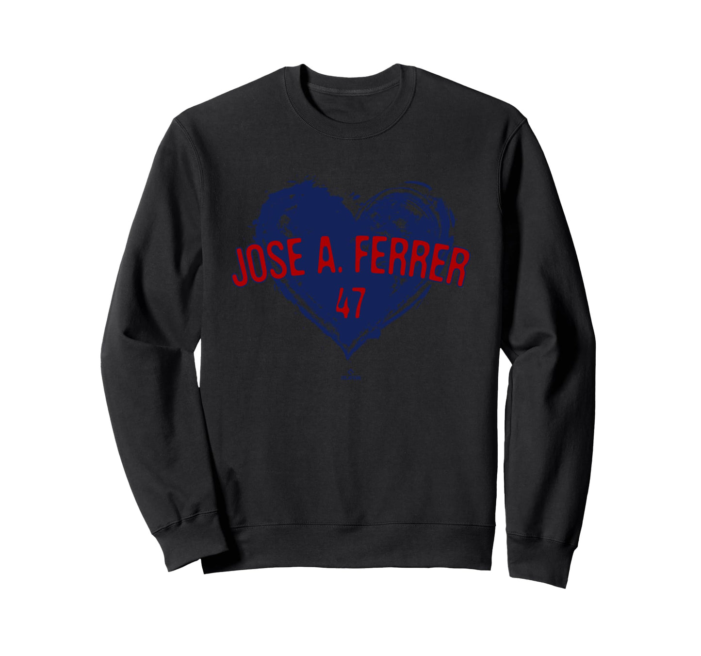 Distressed Heart Jose Ferrer Sweatshirt - Aesthetic Graphic Unisex - T-Shirt, Sweatshirt, Hoodie