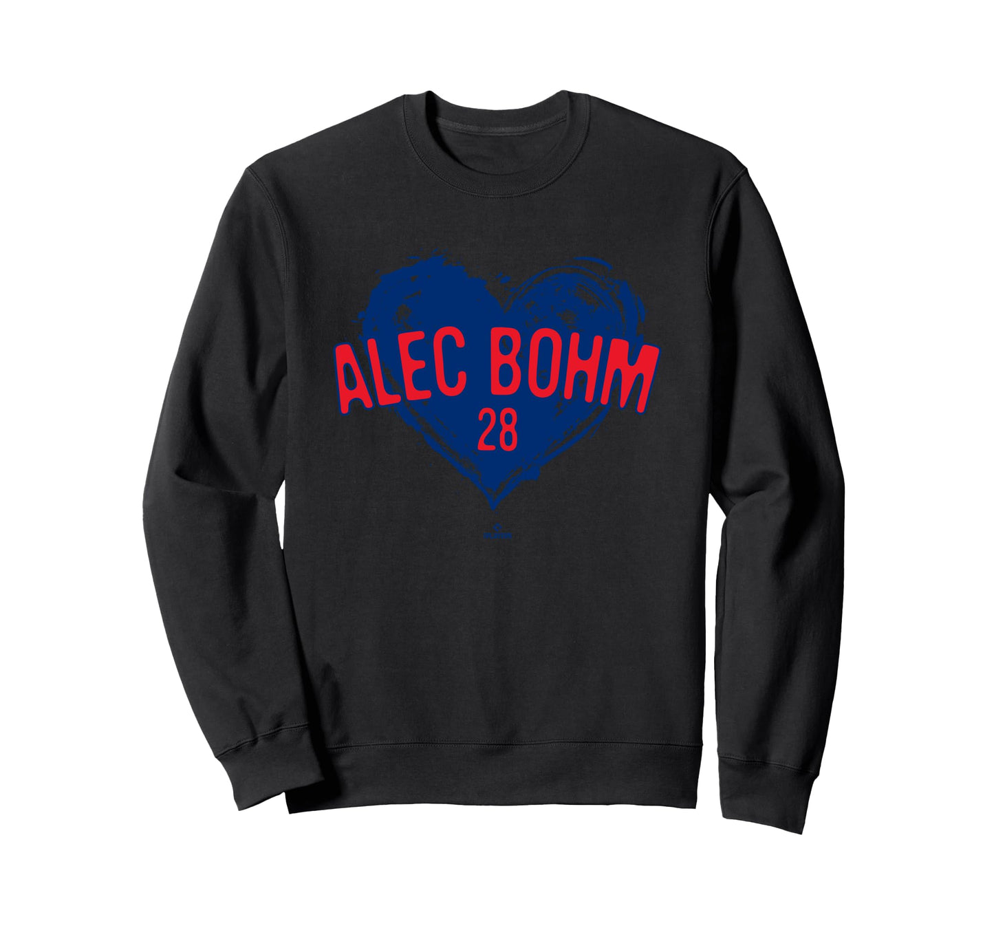 Distressed Heart Alec Bohm Sweatshirt - Novelty Apparel Men Women - T-Shirt, Sweatshirt, Hoodie