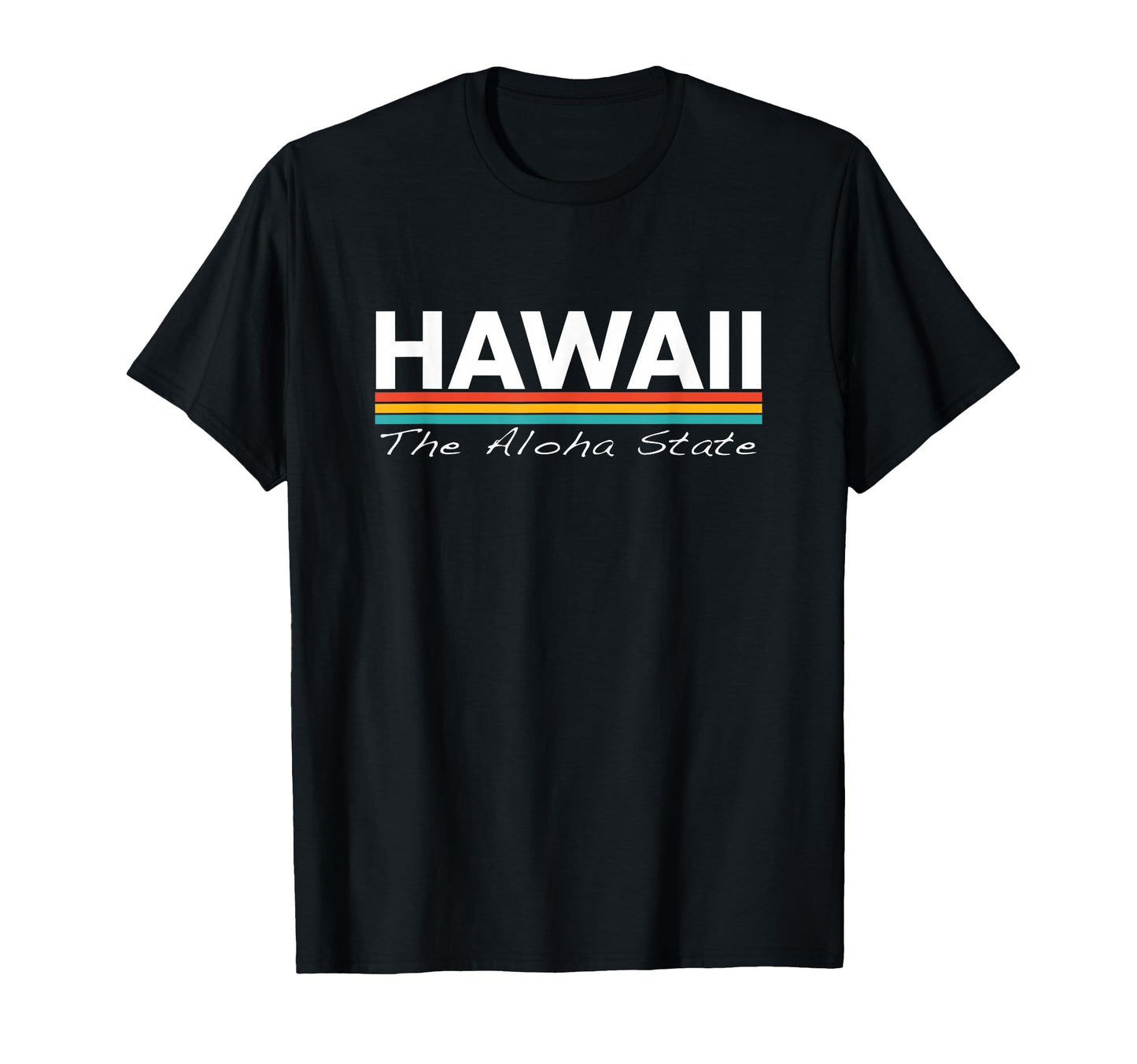 Hawaii Aloha State Stripes T-Shirt - Novelty Apparel for Adults - T-Shirt, Sweatshirt, Hoodie