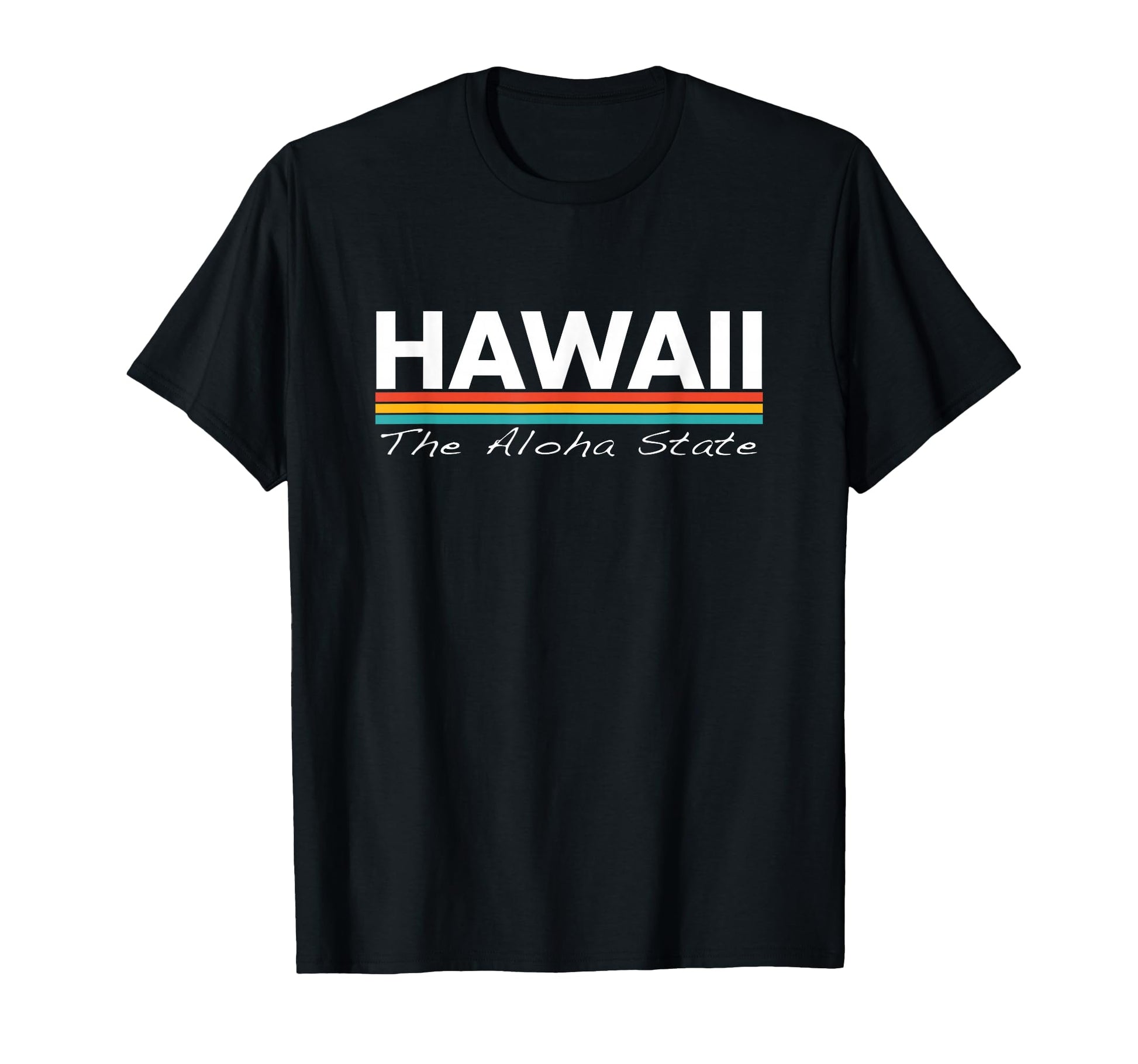 Hawaii Aloha State Stripes T-Shirt - Novelty Apparel for Adults - T-Shirt, Sweatshirt, Hoodie