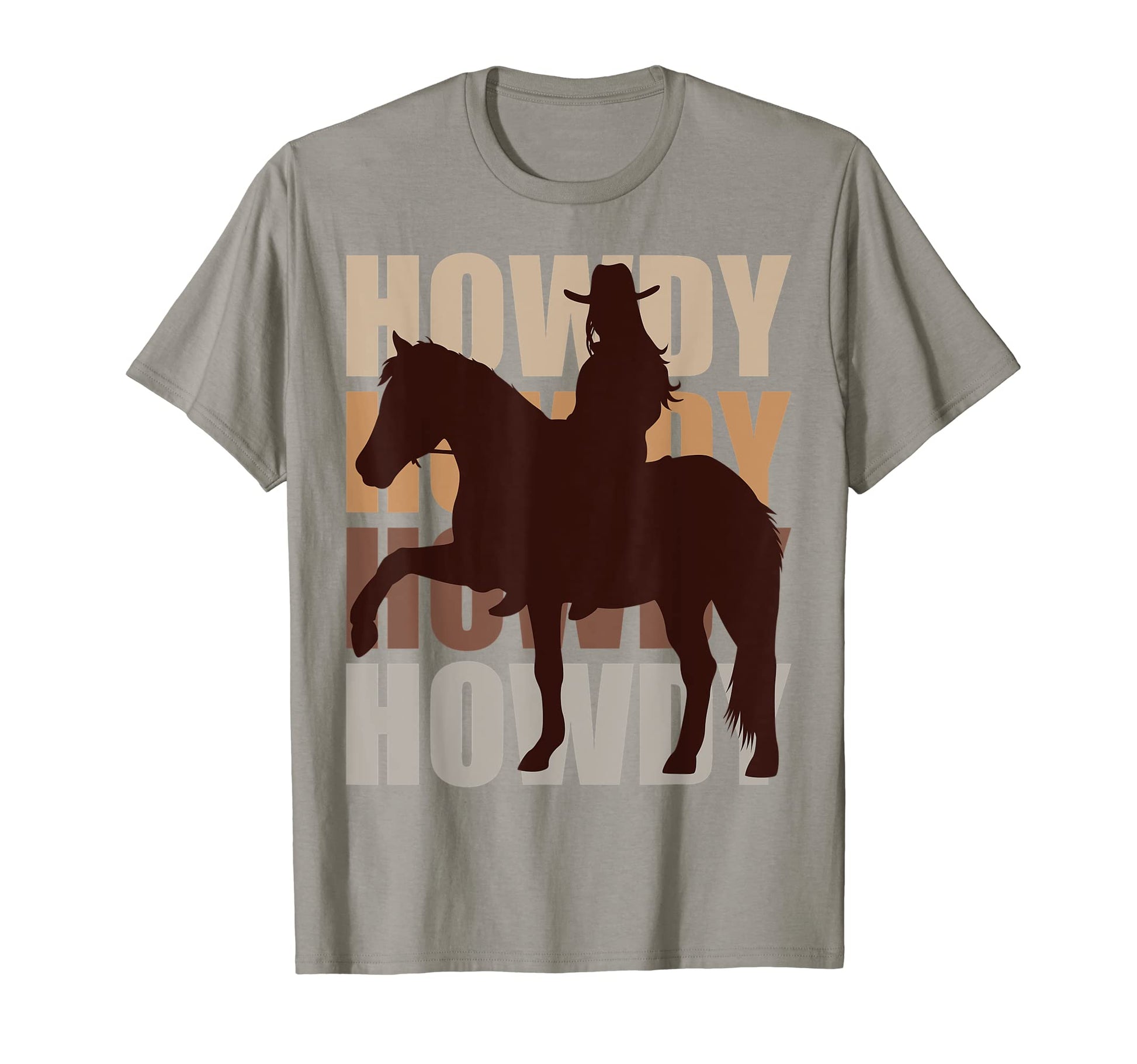 Howdy Cowgirl Horse Western Country T-Shirt - Aesthetic Graphic Men Women - T-Shirt, Sweatshirt, Hoodie
