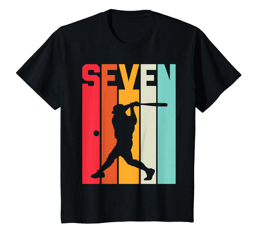 7Th Birthday Baseball 7 Years Old T-Shirt - Custom Art Print Unisex - T-Shirt, Sweatshirt, Hoodie