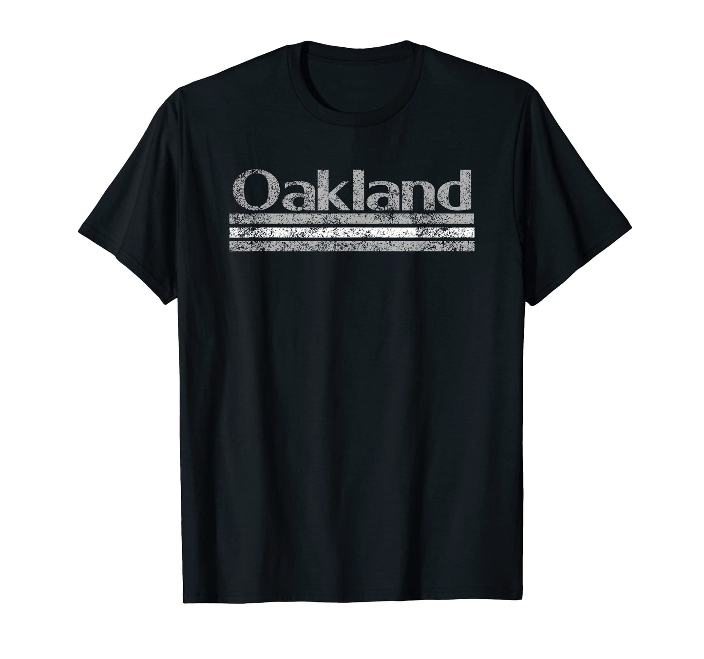 Oakland California Weathered Stripe T-Shirt - Custom Art Print for Adults - T-Shirt, Sweatshirt, Hoodie