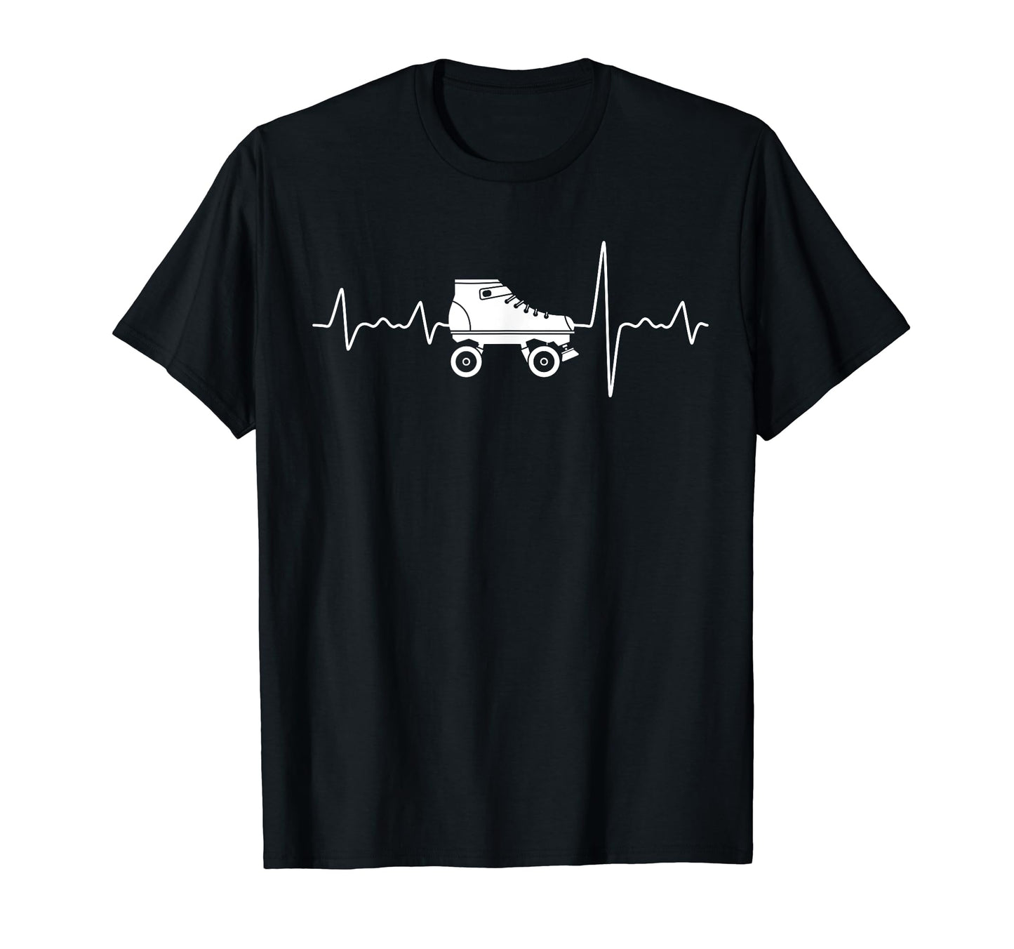 70S 80S Roller Derby Heartbeat Skates T-Shirt - Trendy Graphic Men Women - T-Shirt, Sweatshirt, Hoodie