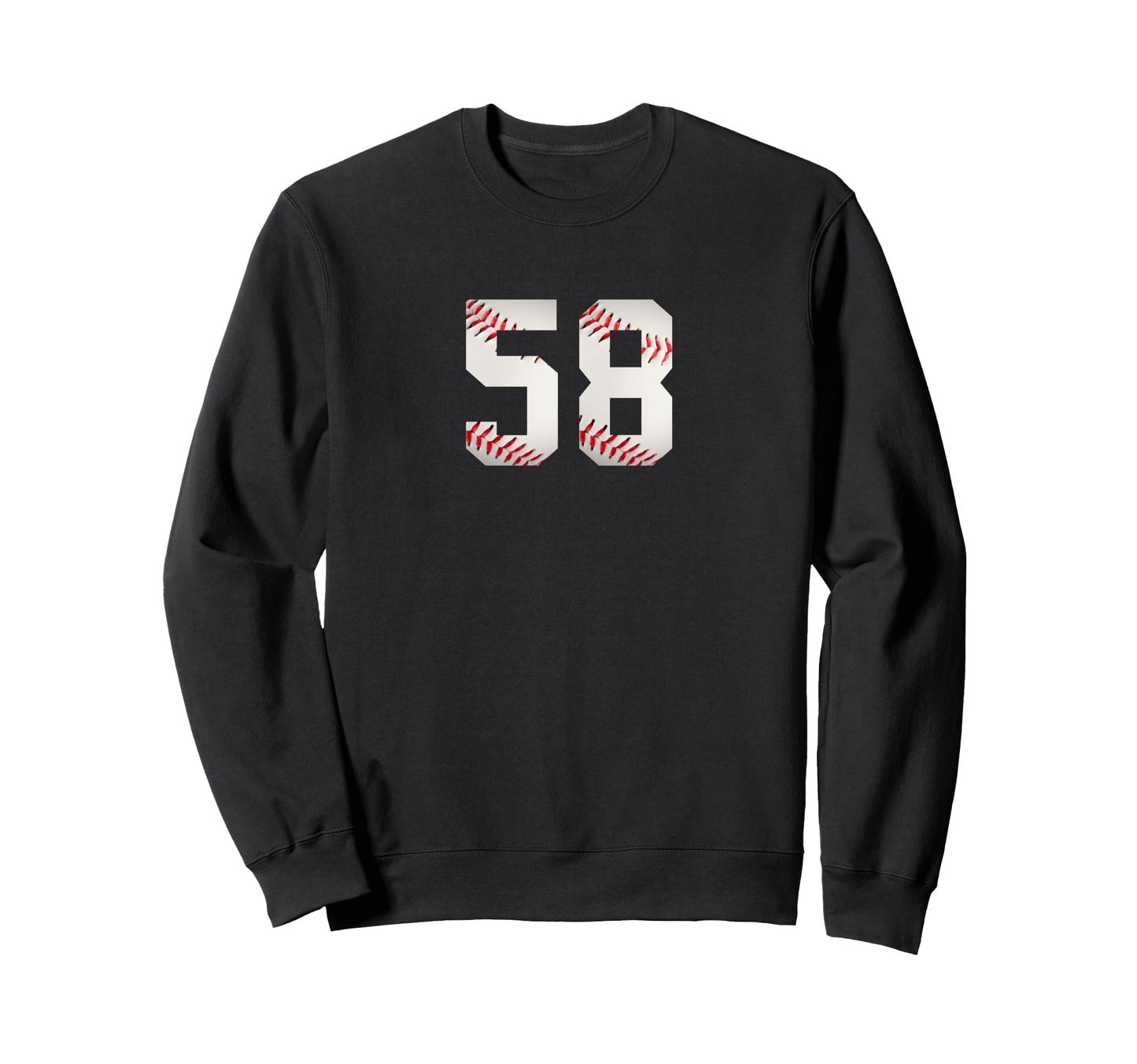 Number 58 Minimalist Birthday Sweatshirt - Casual Everyday Wear Men Women - T-Shirt, Sweatshirt, Hoodie