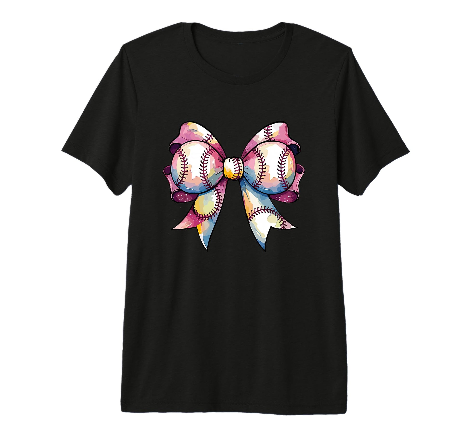 Baseball Bow Tie Coquette Baseball Game T-Shirt - Aesthetic Graphic Unisex - T-Shirt, Sweatshirt, Hoodie