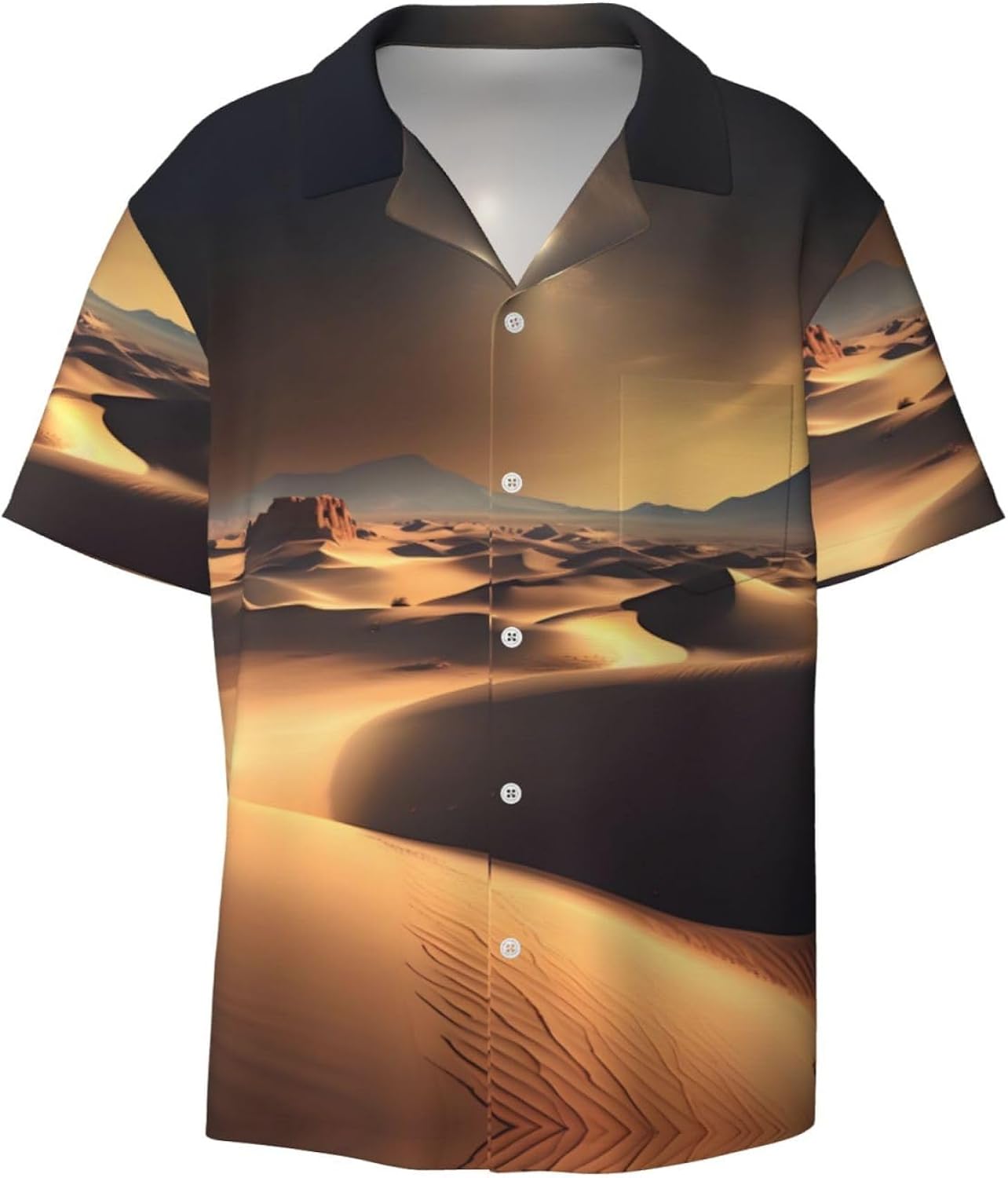 Men's Sahara Desert Printed Cuban Collar Beach - Adult & Kids T-Shirts, Sweatshirts & Hoodies apparel design preview 1