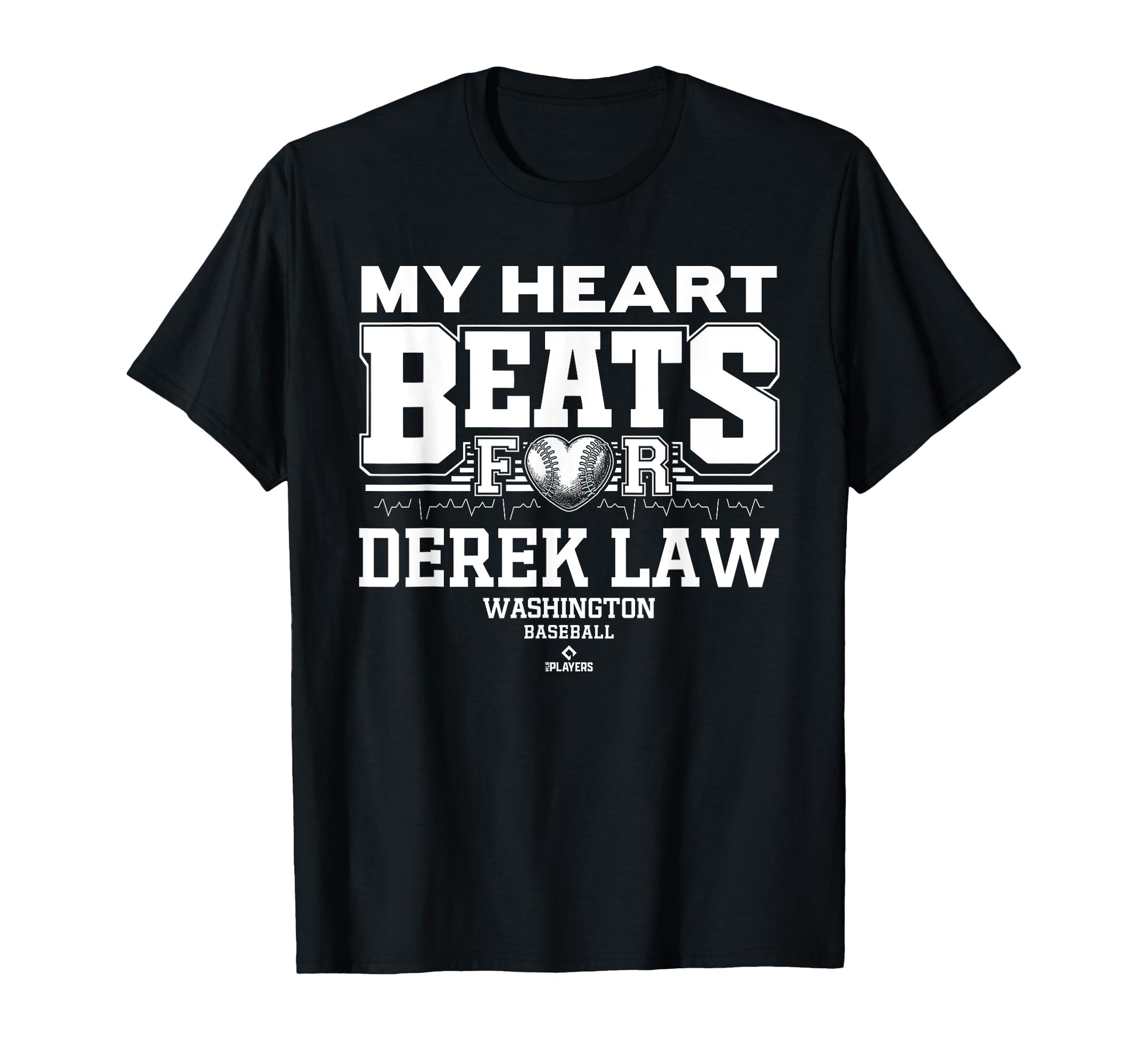 My Heart Beats Derek Law Washington T-Shirt - Fun Novelty Design Unisex - T-Shirt, Sweatshirt, Hoodie