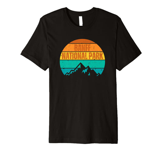 Banff National Park Sunset Mountains T-Shirt - Novelty Apparel Men Women - T-Shirt, Sweatshirt, Hoodie