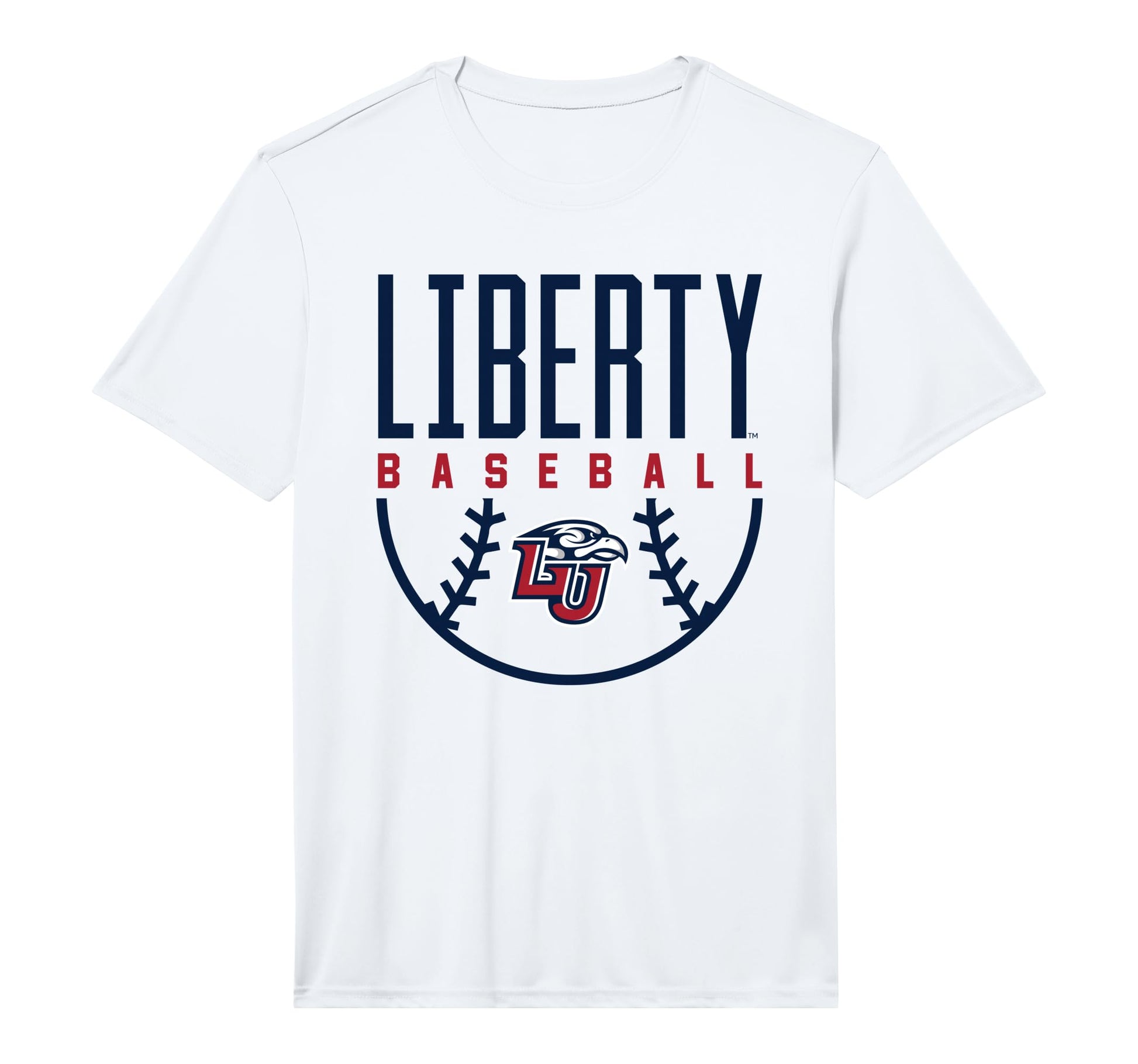 Liberty University Flames Baseball T-Shirt - Minimalist Print for Adults - T-Shirt, Sweatshirt, Hoodie