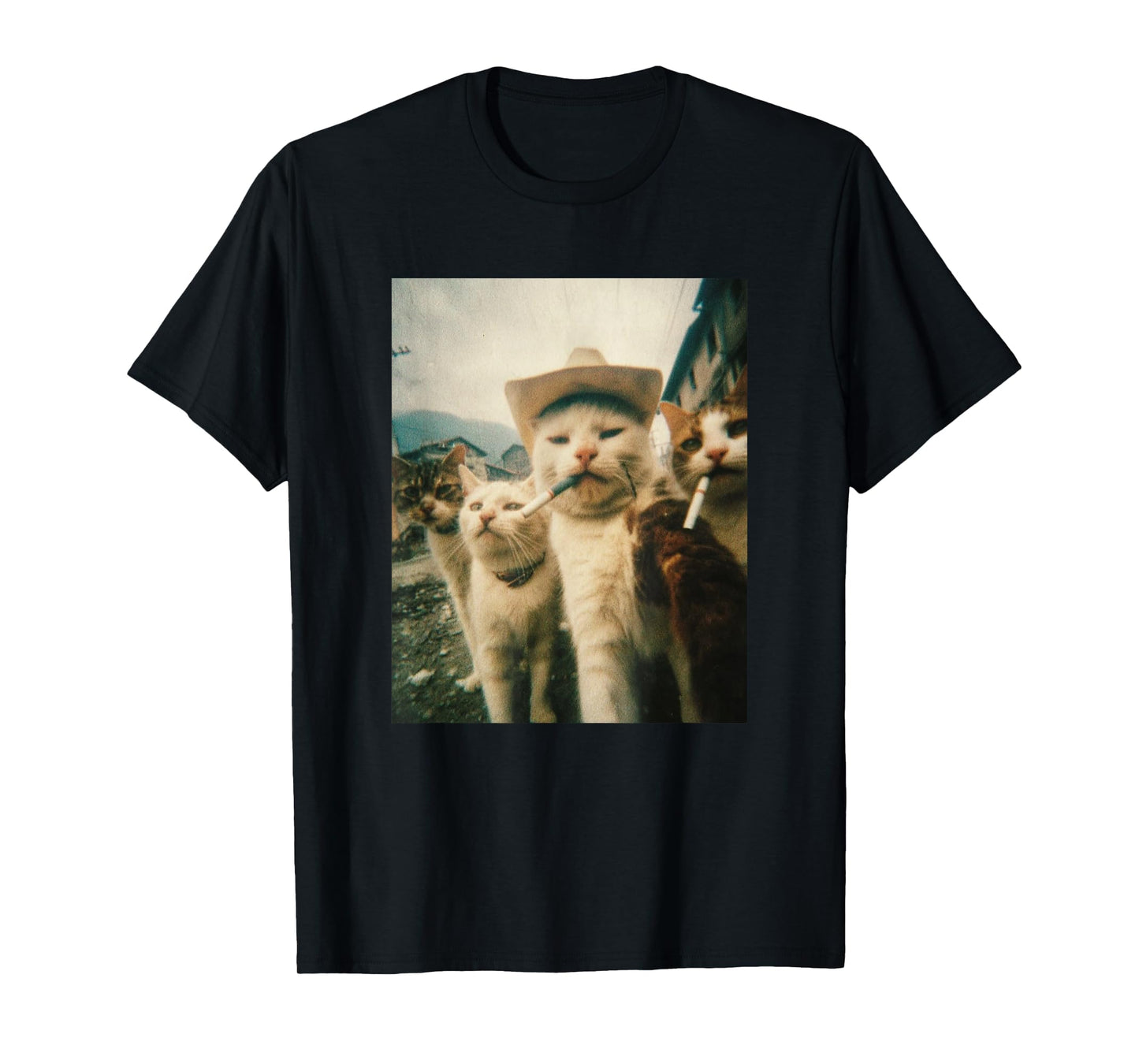 Funny Cowboy Cats Meme T-Shirt - Trendy Graphic Unisex - T-Shirt, Sweatshirt, Hoodie