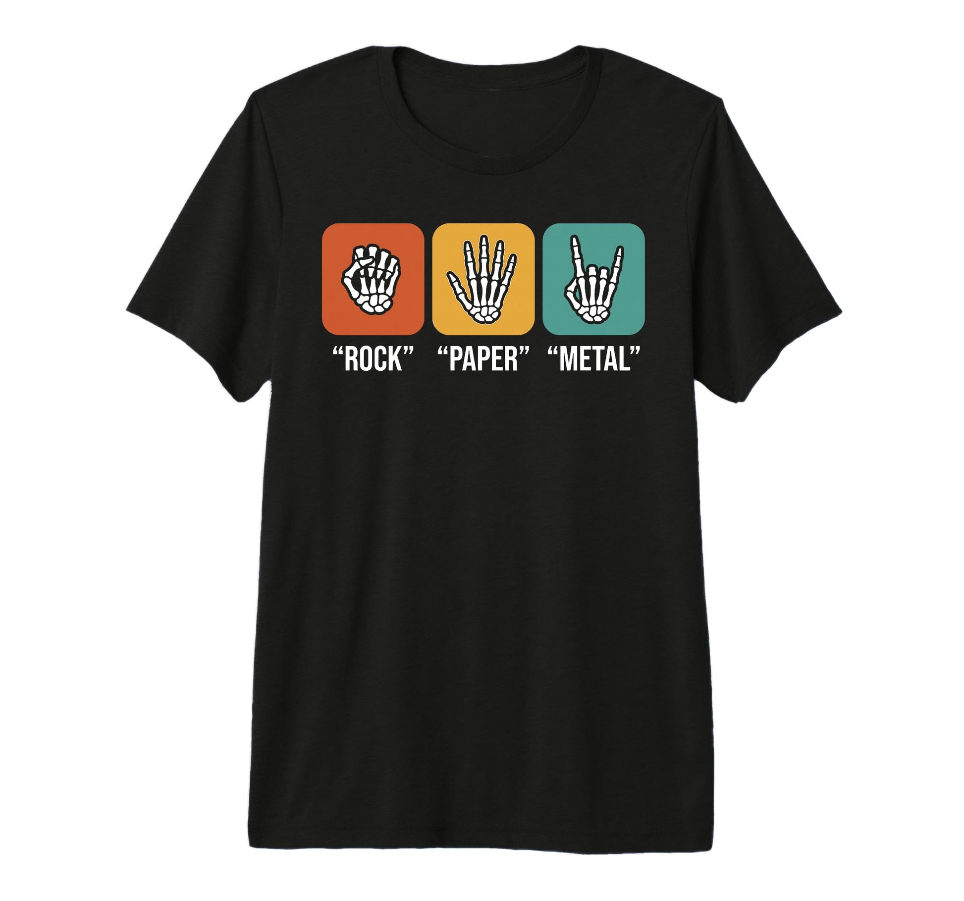 Rock Paper Metal Rock N Roll Funny T-Shirt - Trendy Graphic for Adults - T-Shirt, Sweatshirt, Hoodie