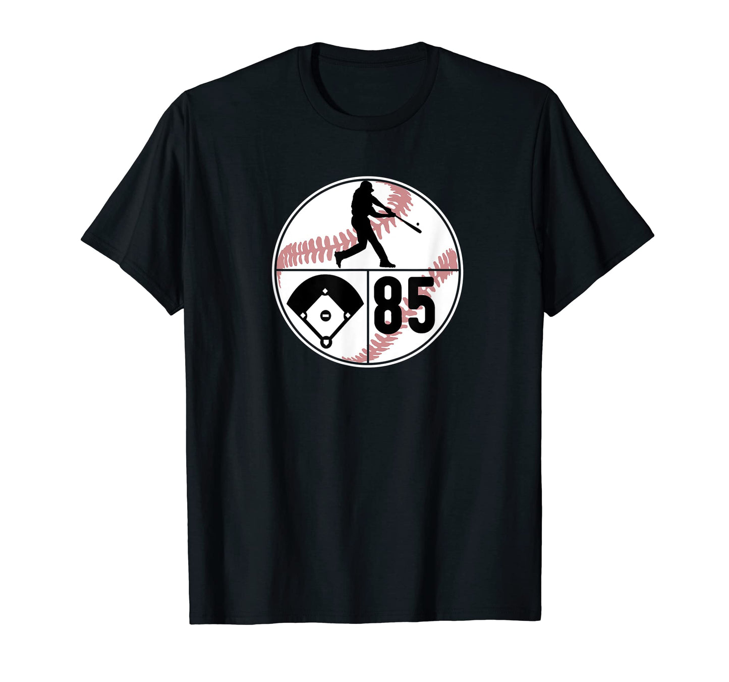 Number 85 85 Player Batter Homerun T-Shirt - Aesthetic Graphic for Adults - T-Shirt, Sweatshirt, Hoodie
