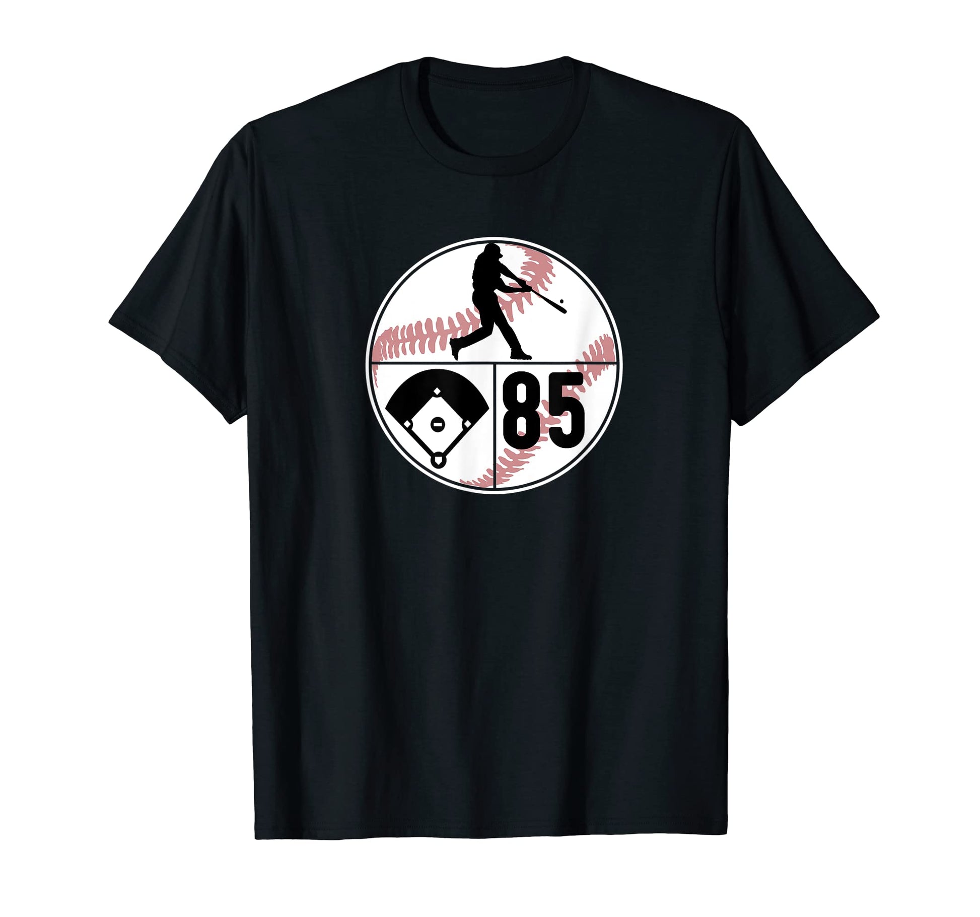 Number 85 85 Player Batter Homerun T-Shirt - Aesthetic Graphic for Adults - T-Shirt, Sweatshirt, Hoodie