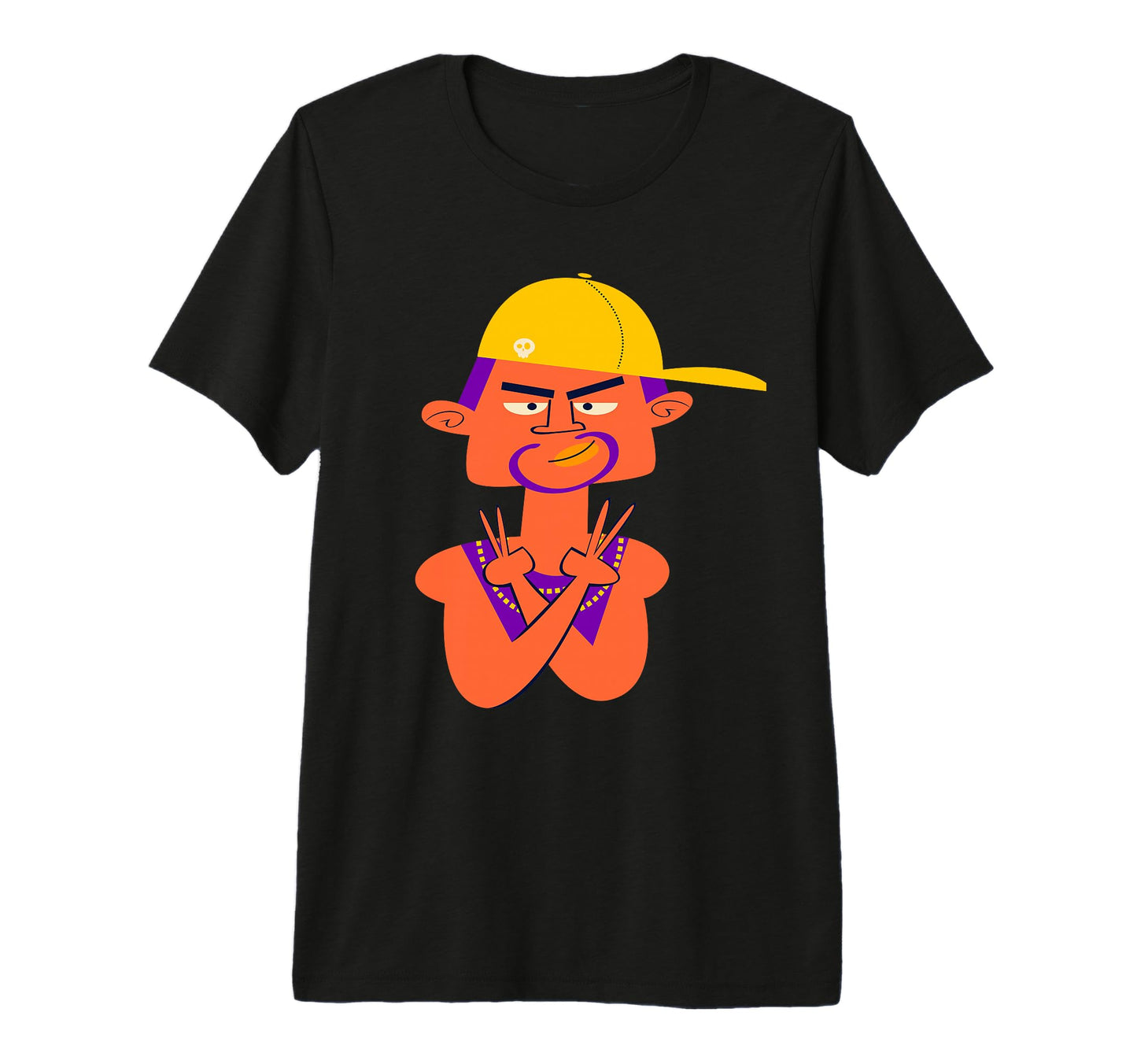 Dude Skull Cap Guys Male Due Funny T-Shirt - Streetwear Style for Adults - T-Shirt, Sweatshirt, Hoodie