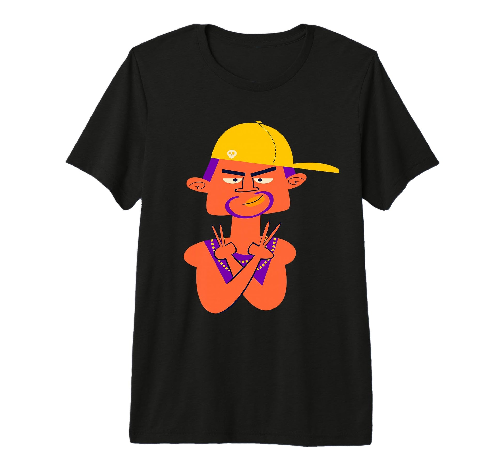 Dude Skull Cap Guys Male Due Funny T-Shirt - Streetwear Style for Adults - T-Shirt, Sweatshirt, Hoodie