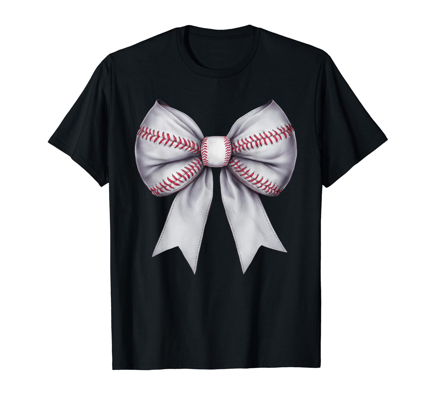 Coquette Bow Funny Baseball Lover T-Shirt - Custom Art Print Men Women - T-Shirt, Sweatshirt, Hoodie