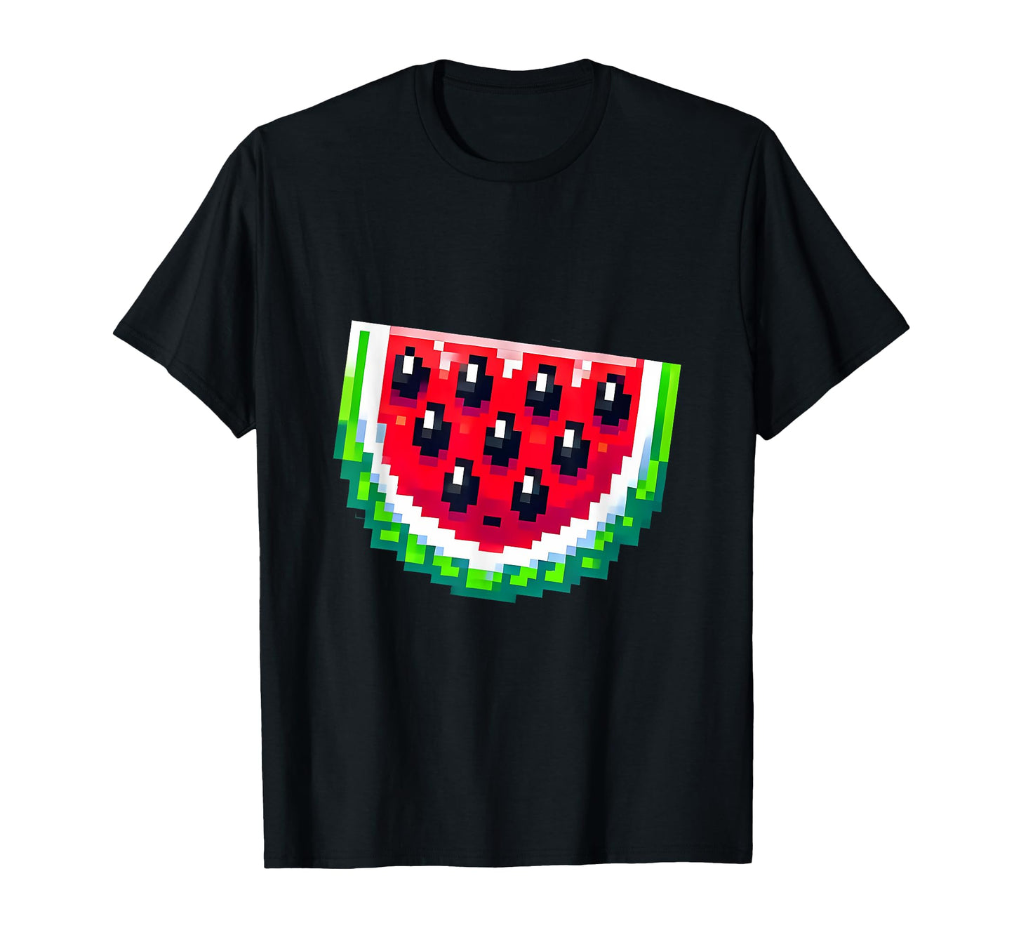 80S 8 Bit Arcade Game Gamer Watermelon T-Shirt - Trendy Graphic Unisex - T-Shirt, Sweatshirt, Hoodie