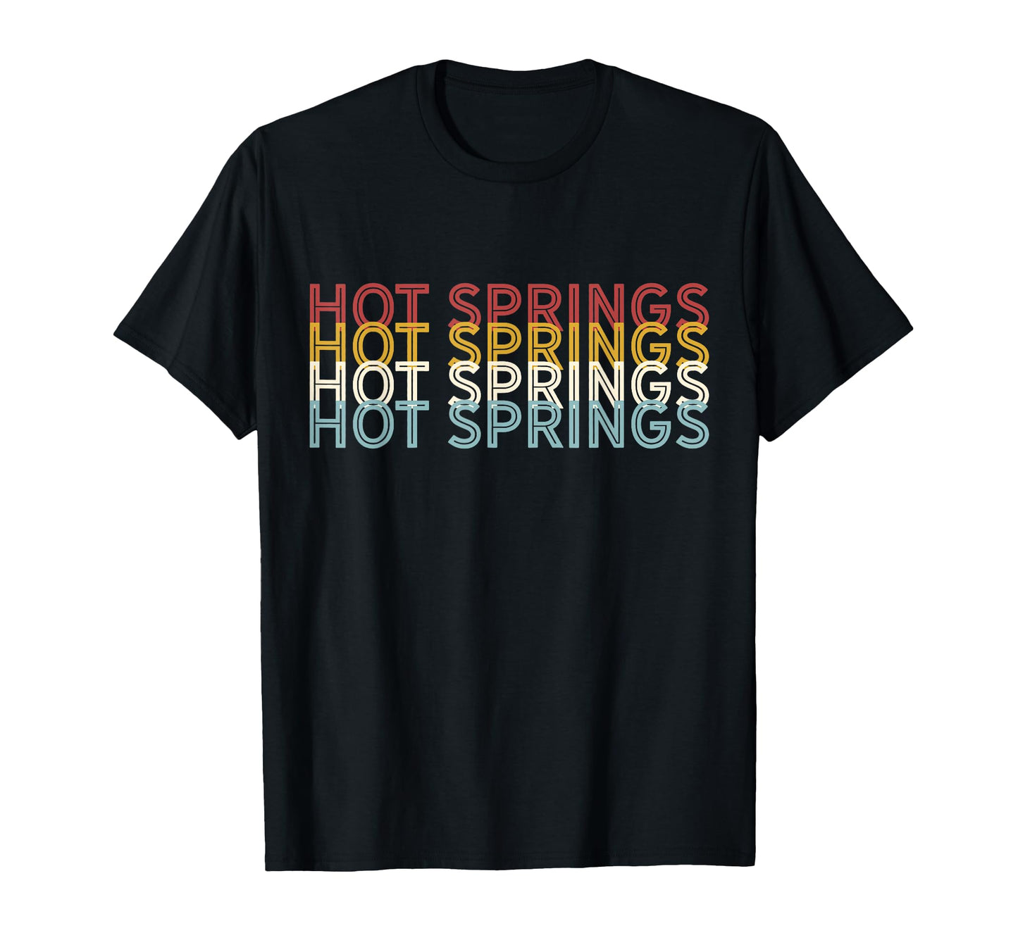 70S Usa Hot Springs National Park T-Shirt - Casual Everyday Wear Unisex - T-Shirt, Sweatshirt, Hoodie