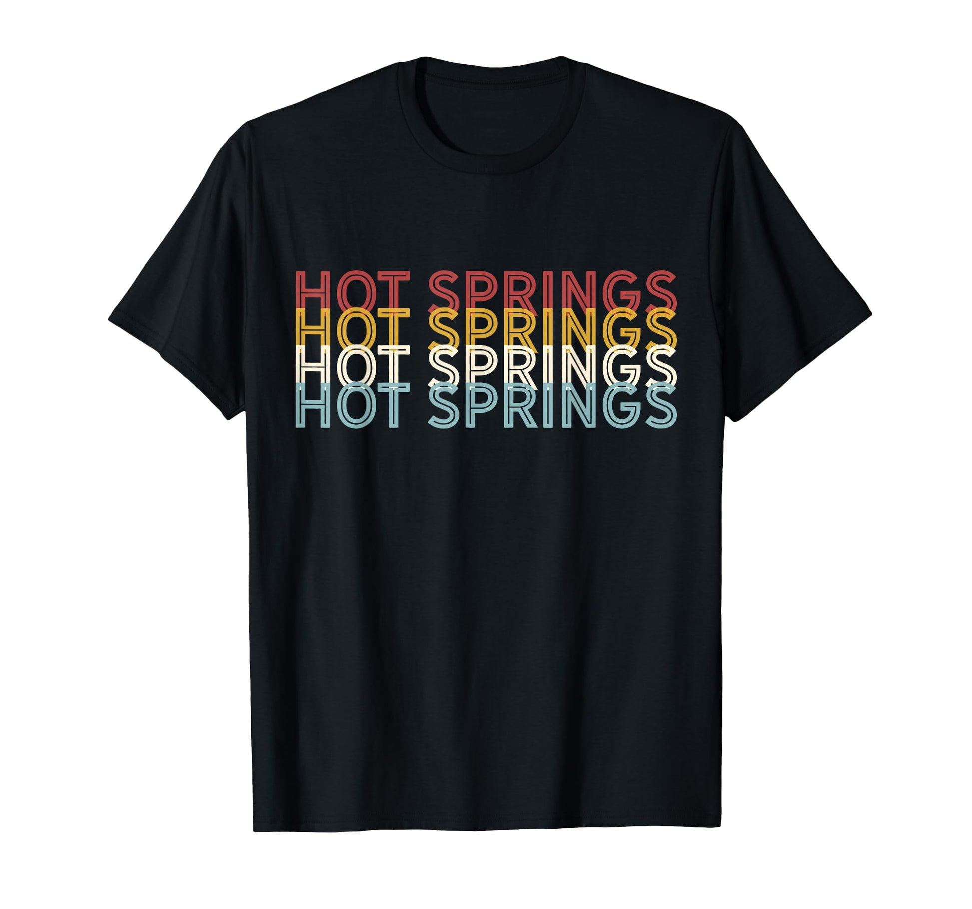 70S Usa Hot Springs National Park T-Shirt - Casual Everyday Wear Unisex - T-Shirt, Sweatshirt, Hoodie
