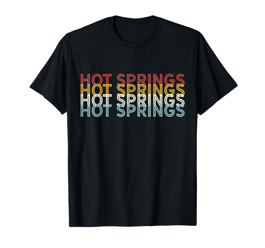 70S Usa Hot Springs National Park T-Shirt - Casual Everyday Wear Unisex - T-Shirt, Sweatshirt, Hoodie